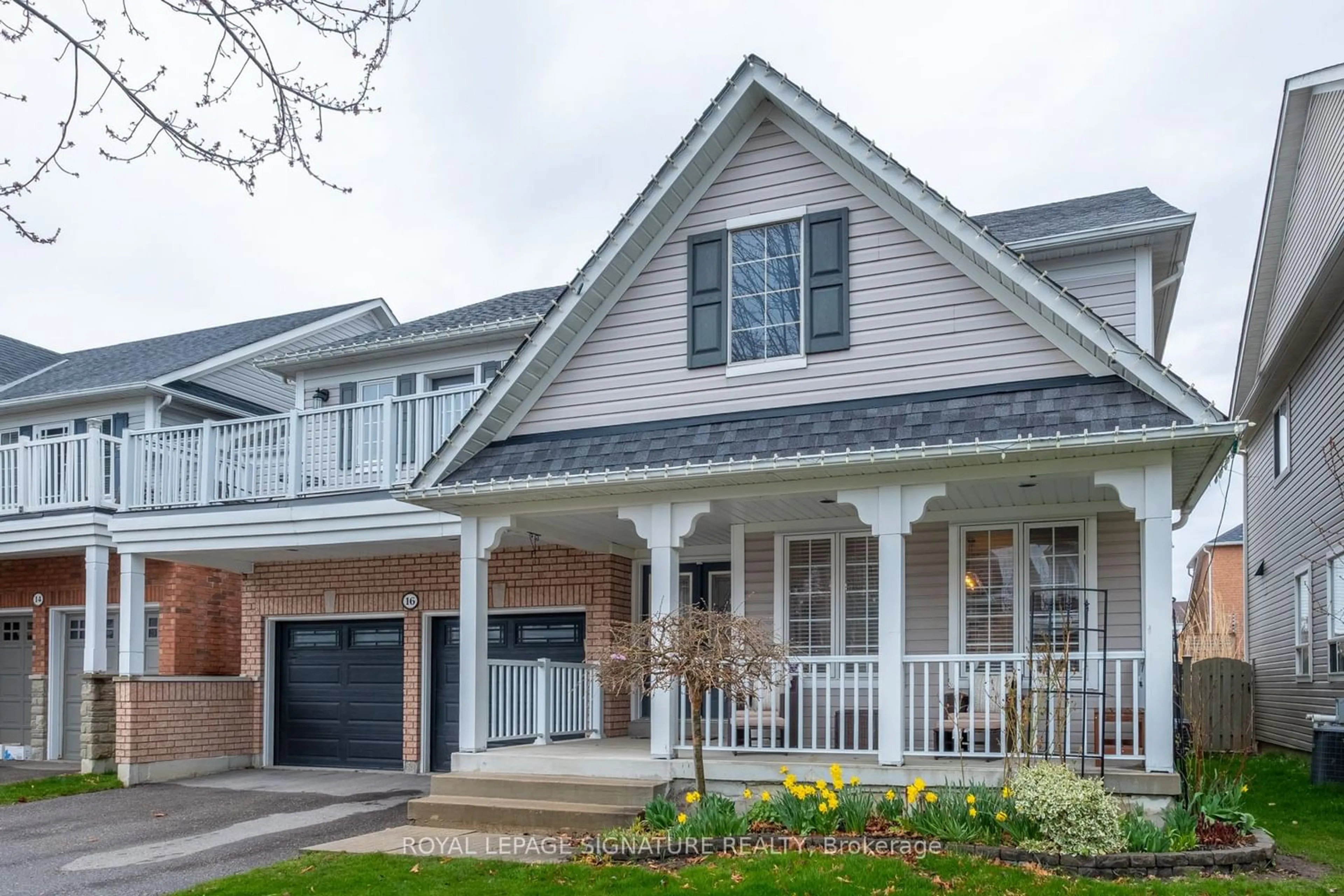 Home with brick exterior material for 16 Parish Ave, Ajax Ontario L1Z 1N2