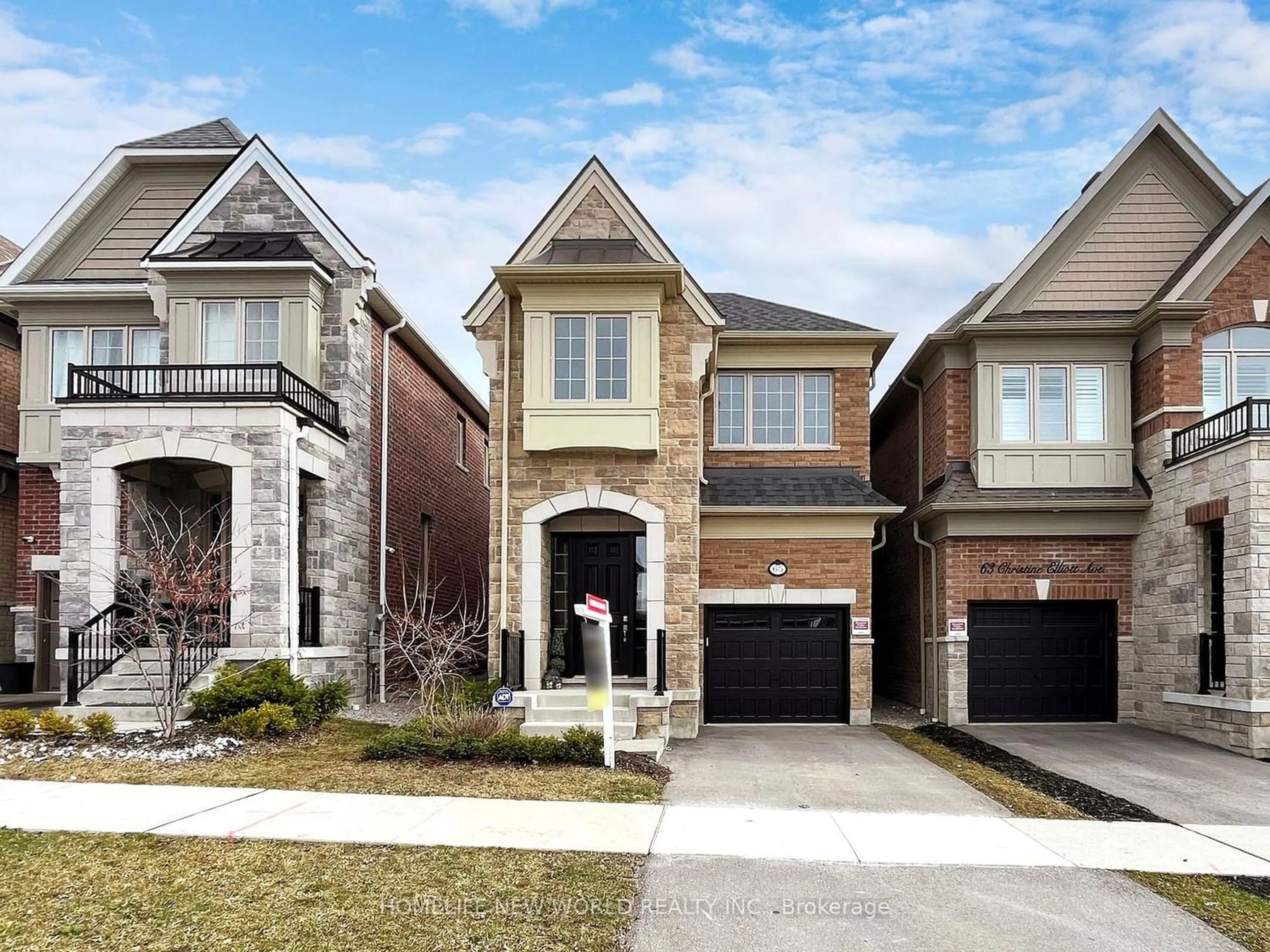 Home with brick exterior material for 65 Christine Elliott Ave, Whitby Ontario L1P 0C8