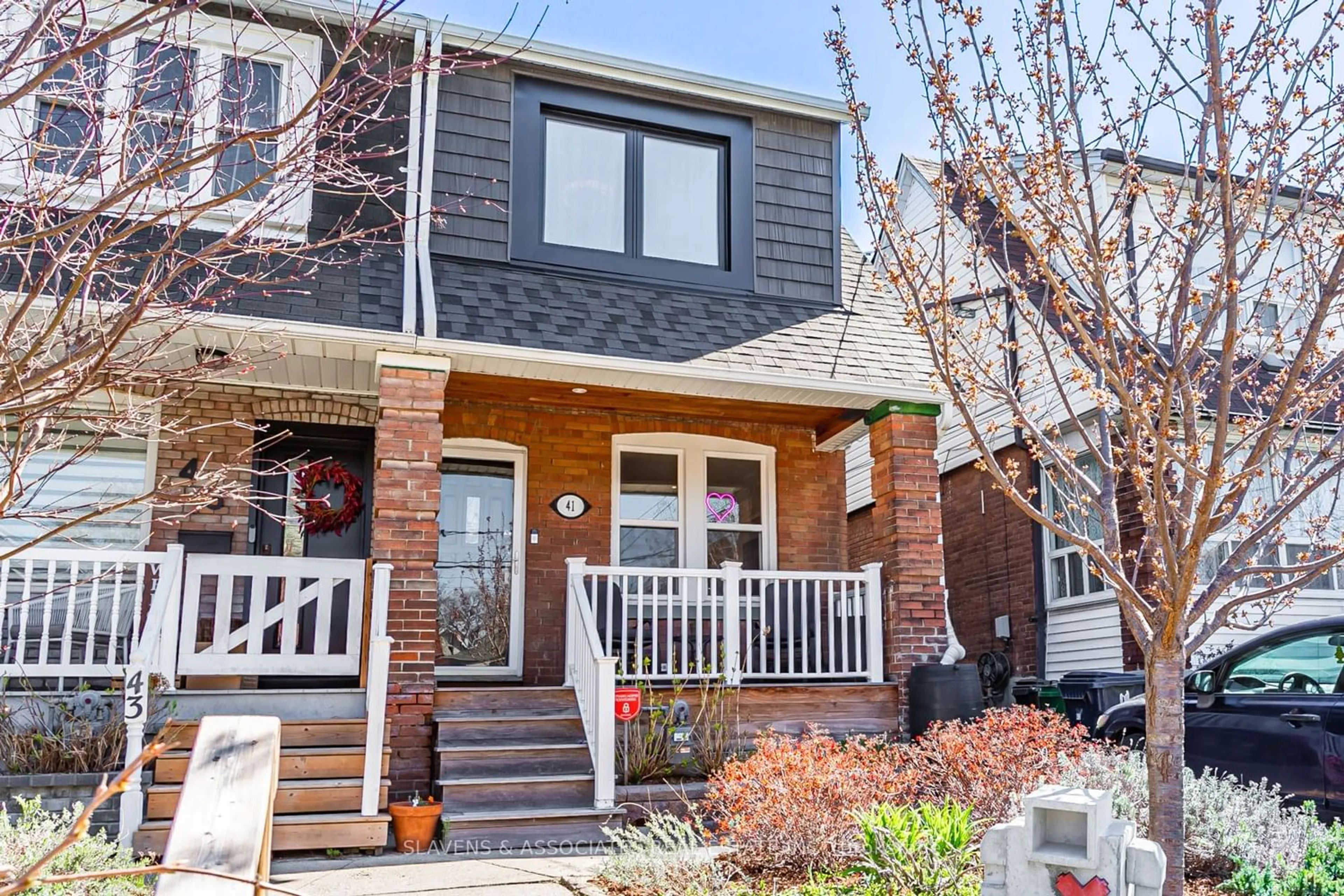 Home with brick exterior material for 41 Barrington Ave, Toronto Ontario M4C 4Y6