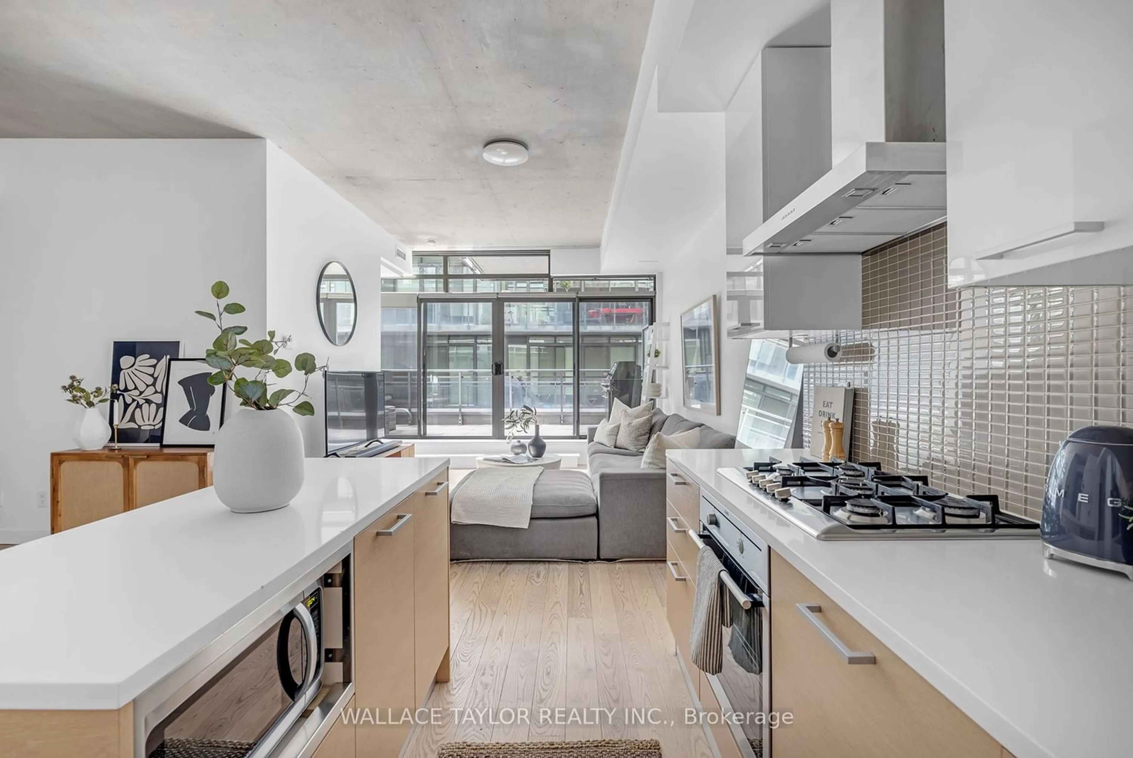 Contemporary kitchen for 90 Broadview Ave #524, Toronto Ontario M4M 0A7