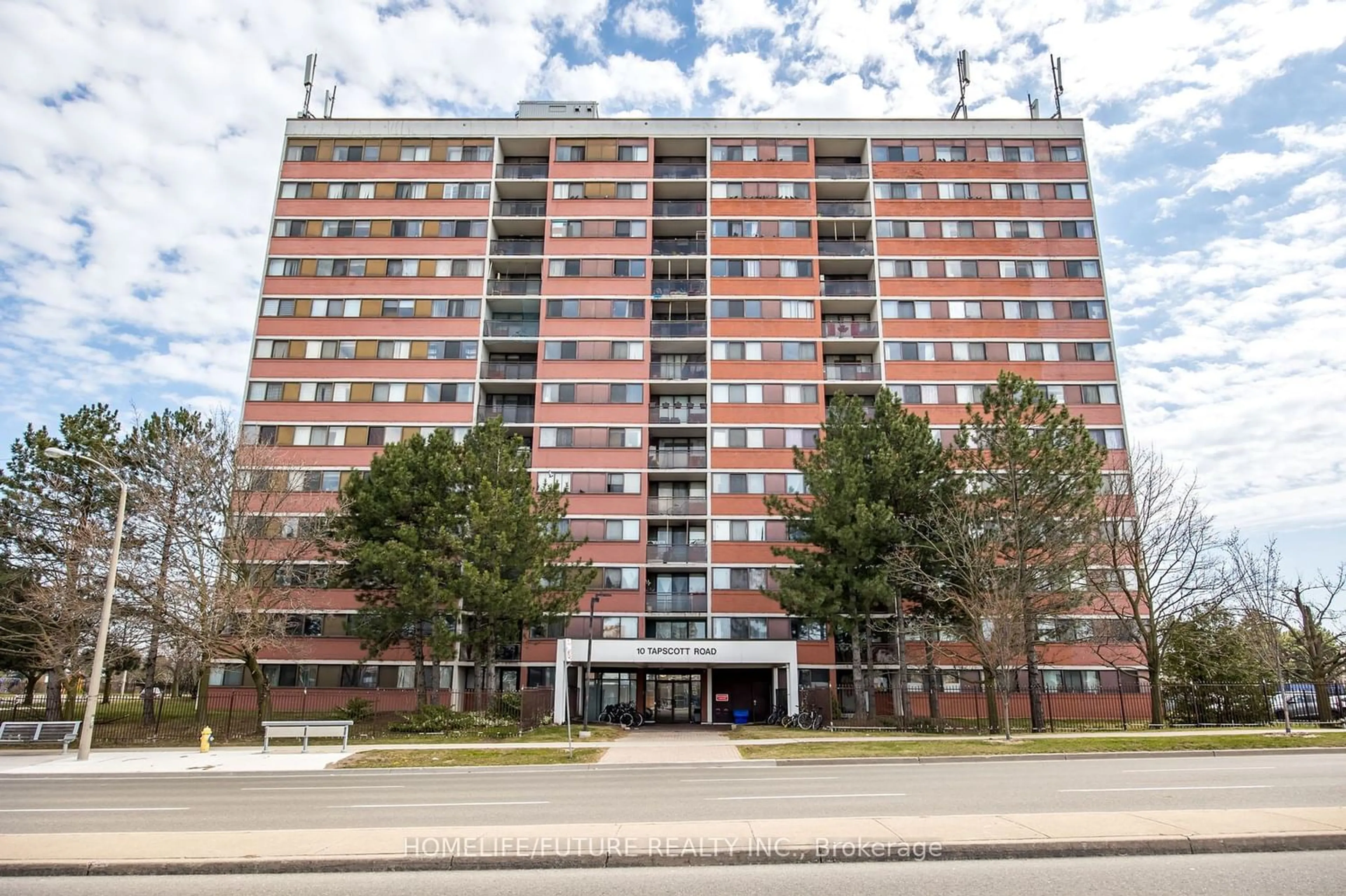 A pic from exterior of the house or condo for 10 Tapscott Rd #411, Toronto Ontario M1B 3L9
