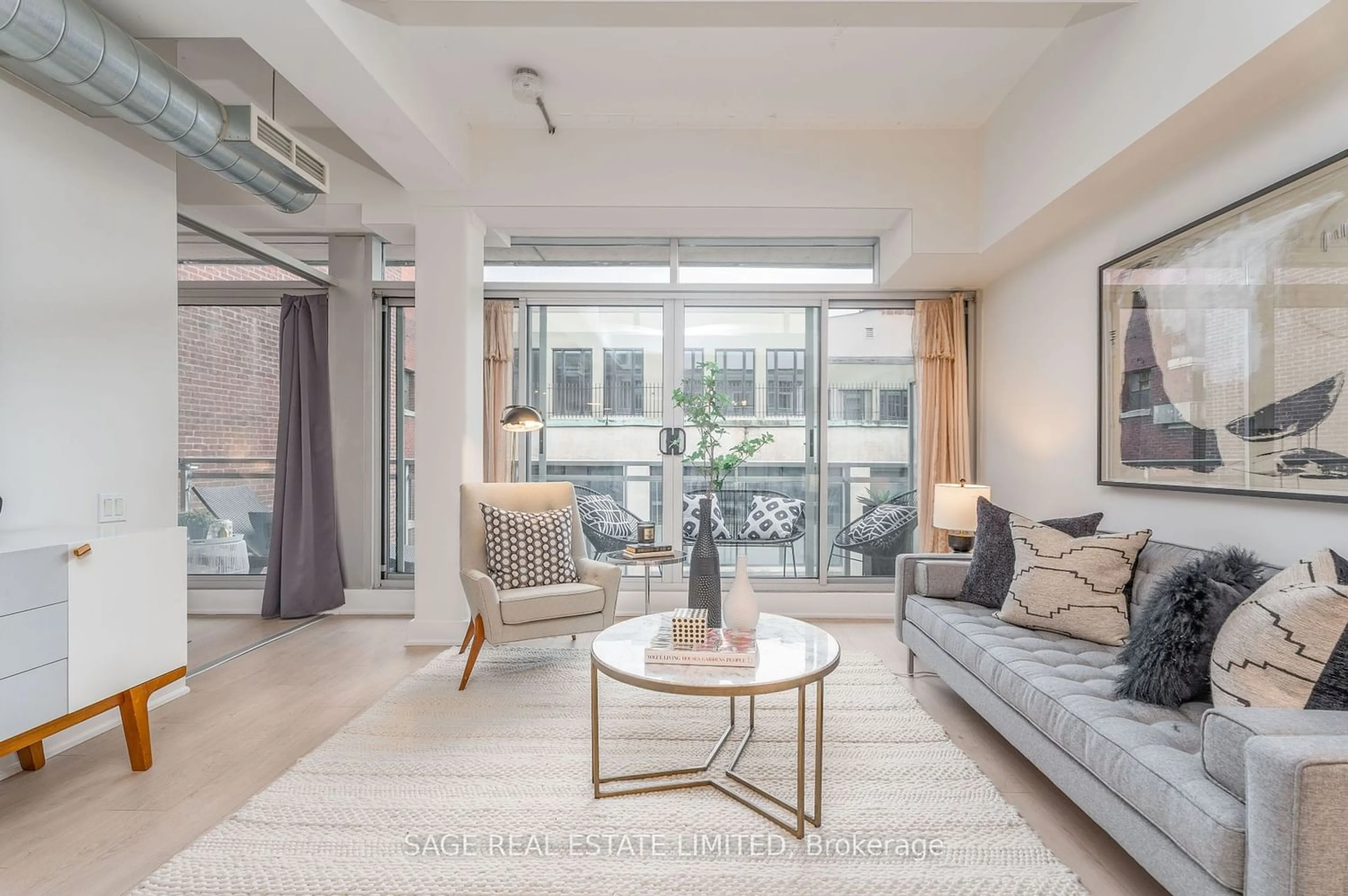 Living room for 233 Carlaw Ave #705, Toronto Ontario M4M 3N6