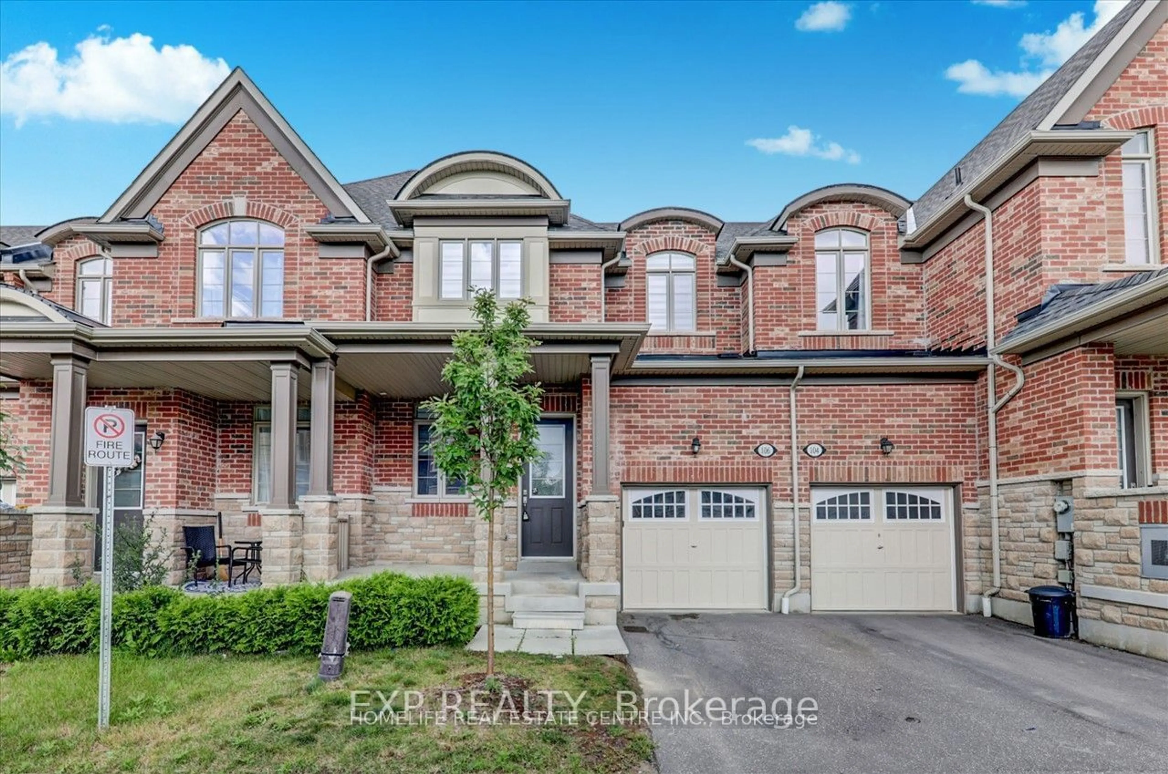Home with brick exterior material for 106 Masterson Lane Lane, Ajax Ontario L1T 0N6