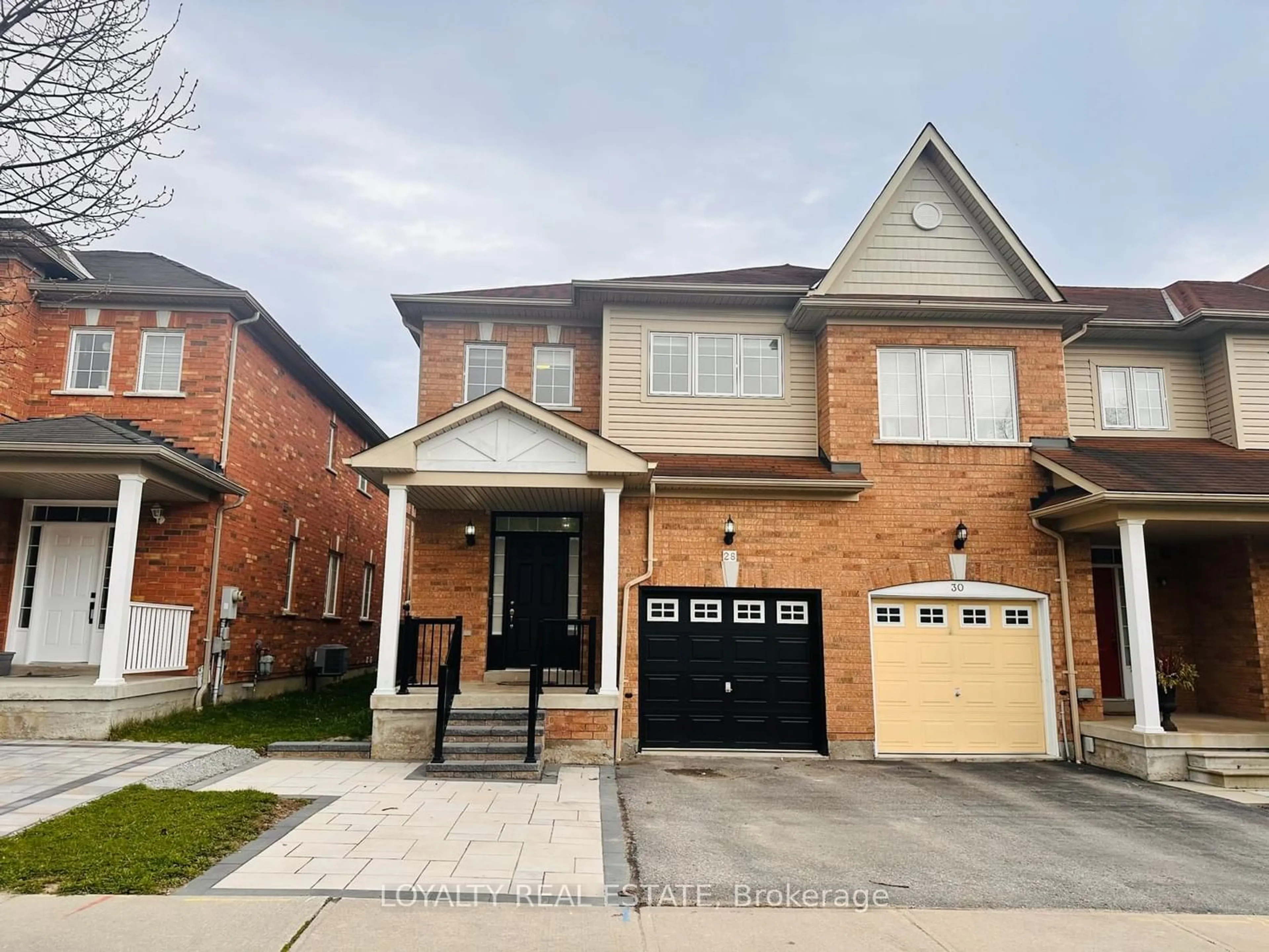 Home with brick exterior material for 28 Thorp Cres, Ajax Ontario L1T 0G9