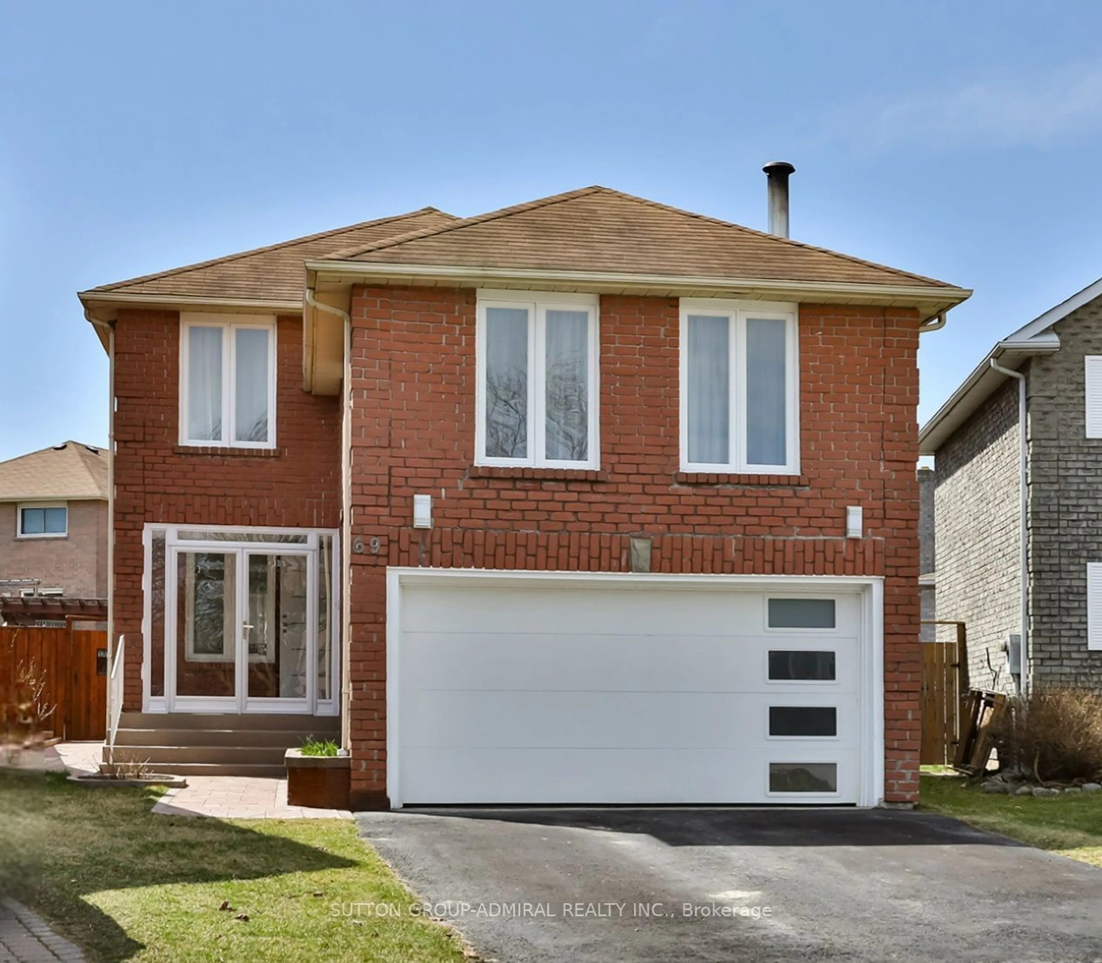 Home with brick exterior material for 69 Mullen Dr, Ajax Ontario L1T 2B2