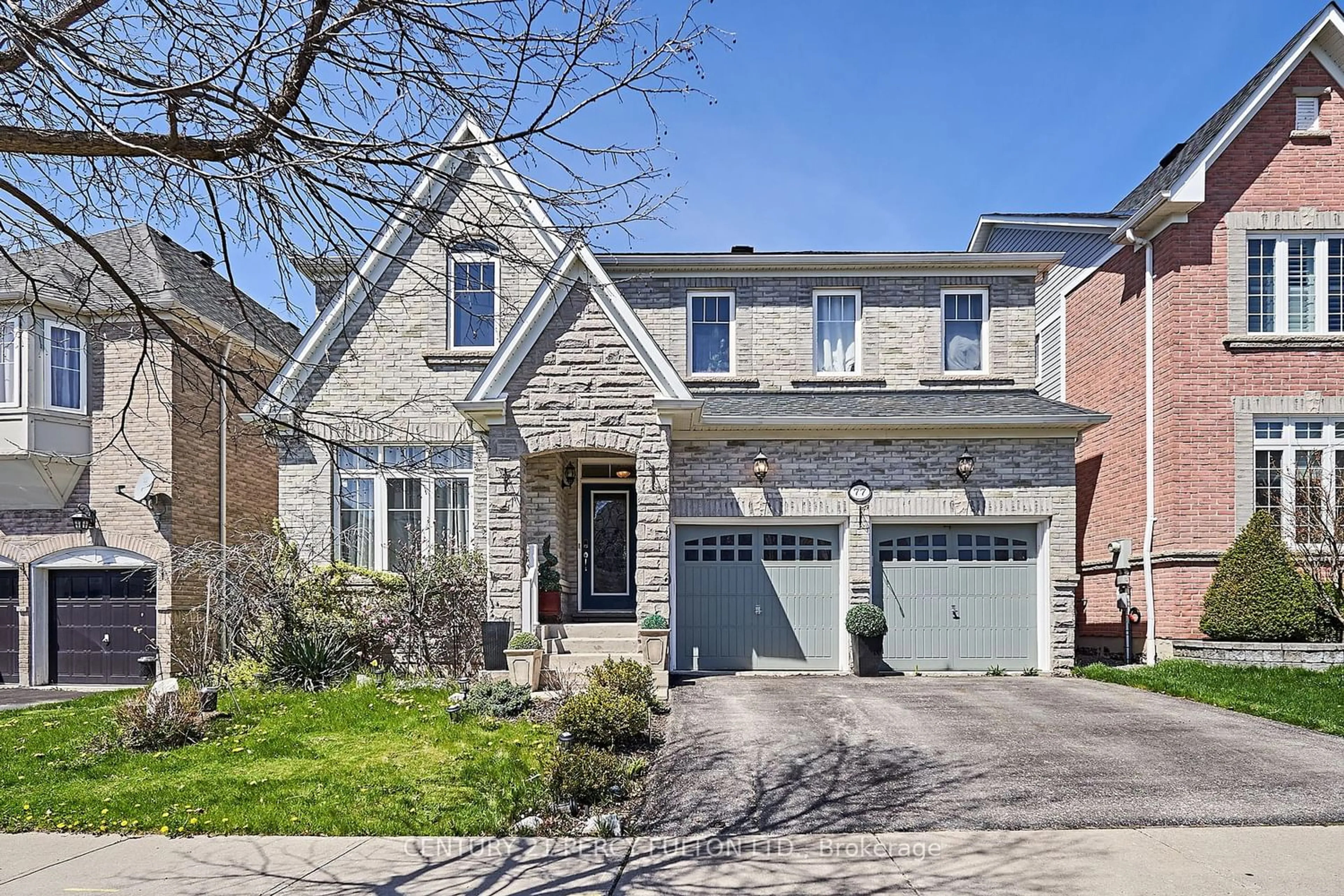 Home with brick exterior material for 77 Loughlin Hill Cres, Ajax Ontario L1Z 1R1