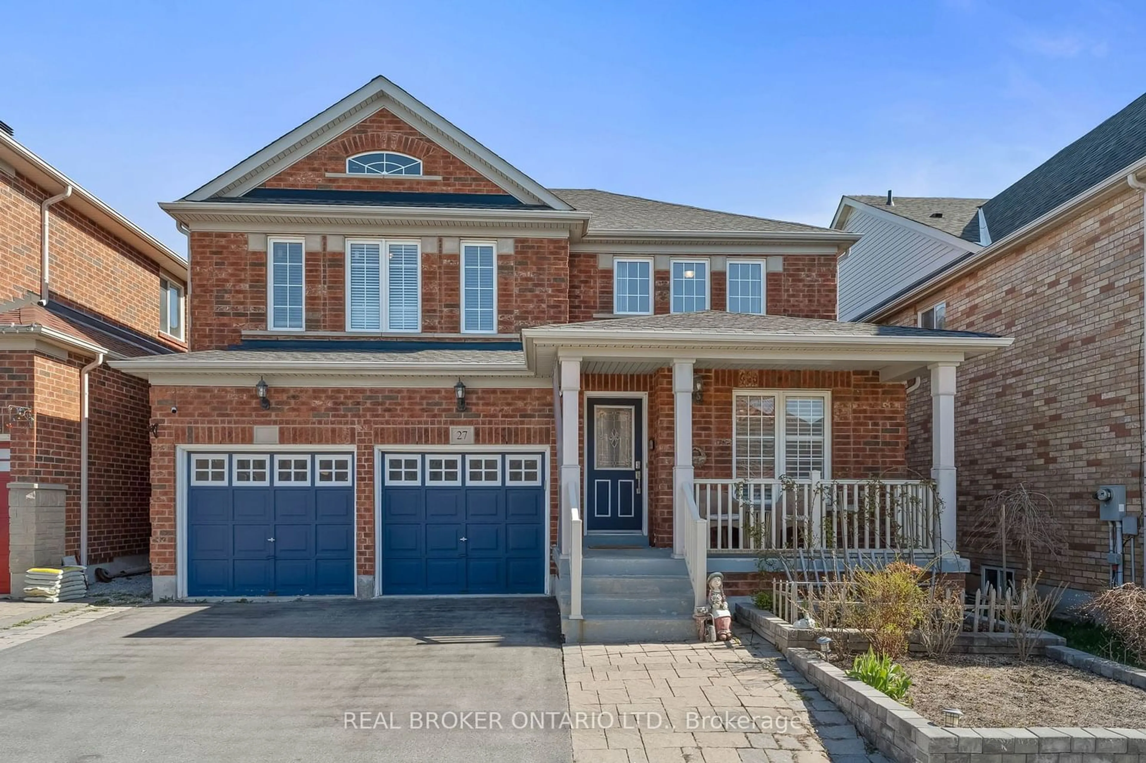 Home with brick exterior material for 27 Taverner Cres, Ajax Ontario L1T 5A3