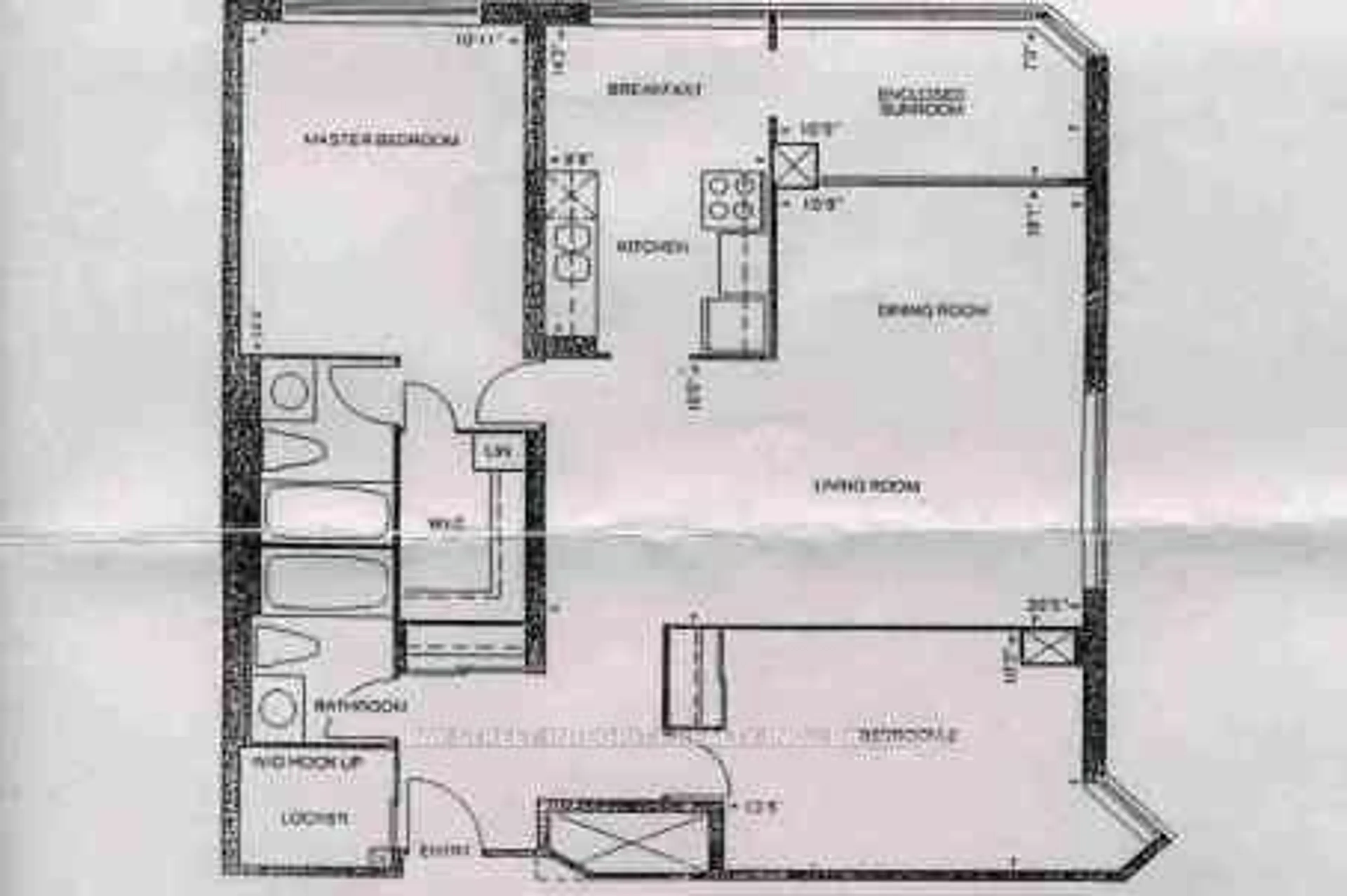 Floor plan for 75 Bamburgh Circ #121, Toronto Ontario M1W 3W1