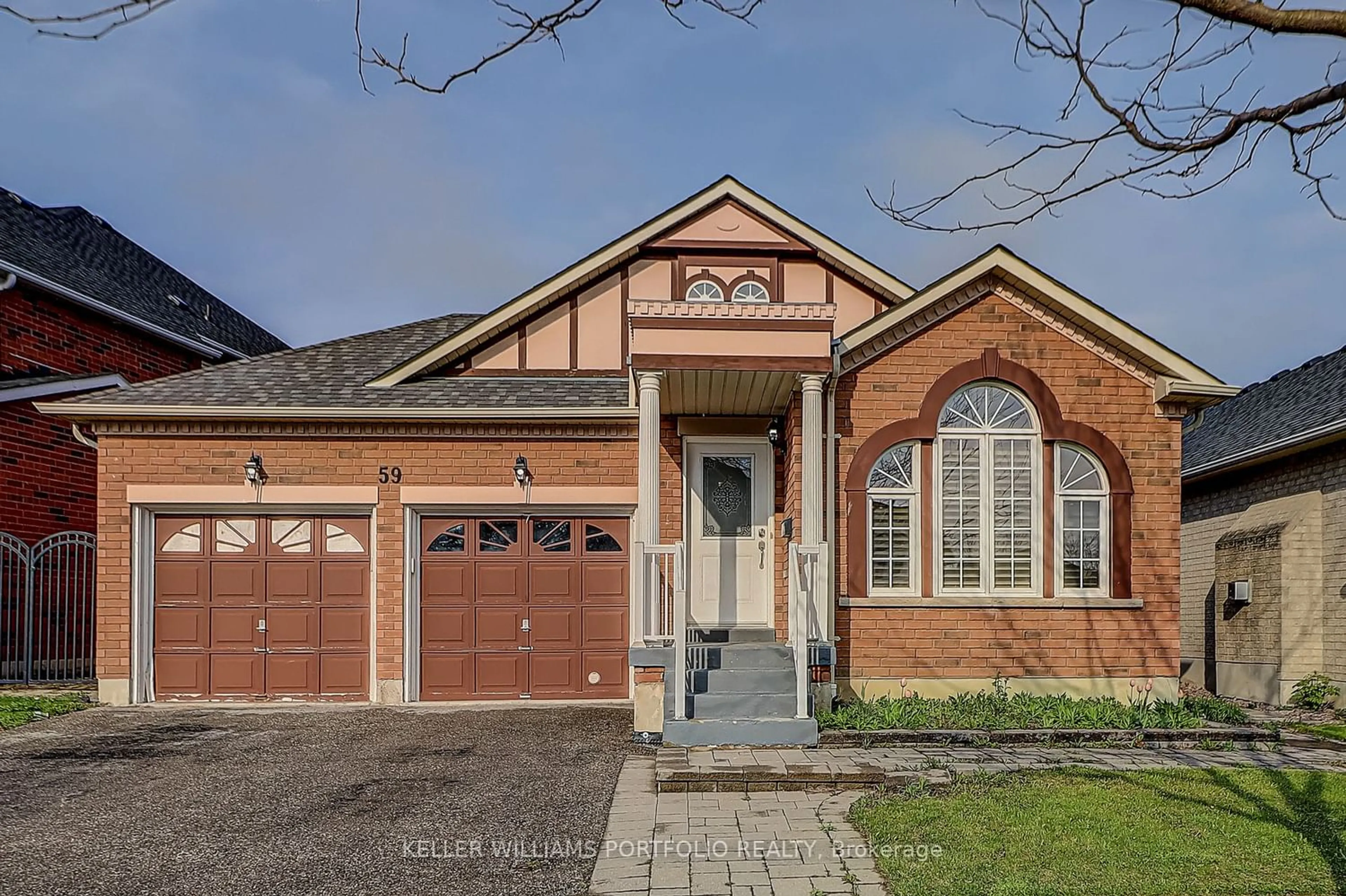 Home with brick exterior material for 59 Searell Ave, Ajax Ontario L1T 0H7