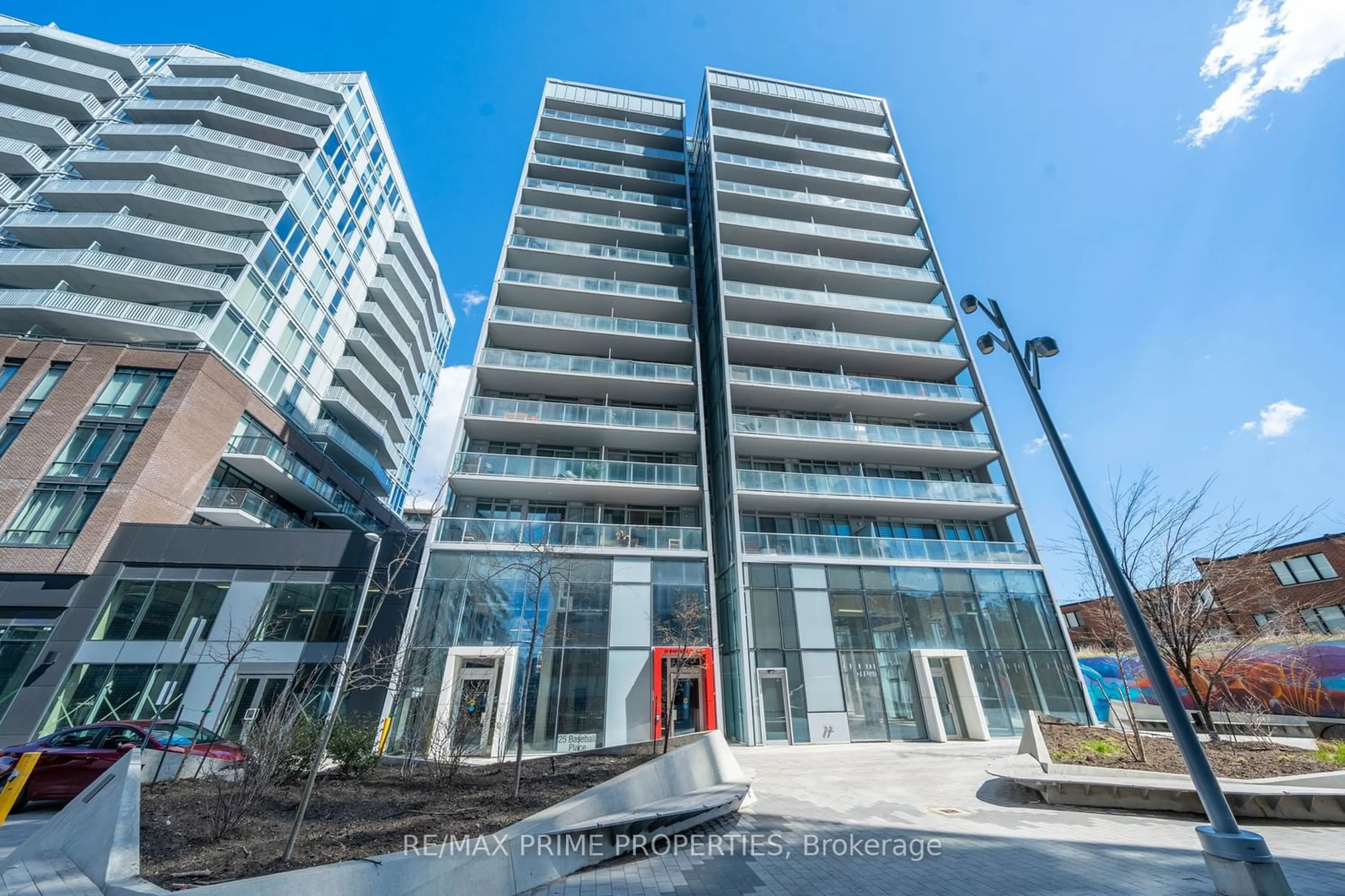 A pic from exterior of the house or condo for 25 Baseball Pl #1204, Toronto Ontario M4M 0E7