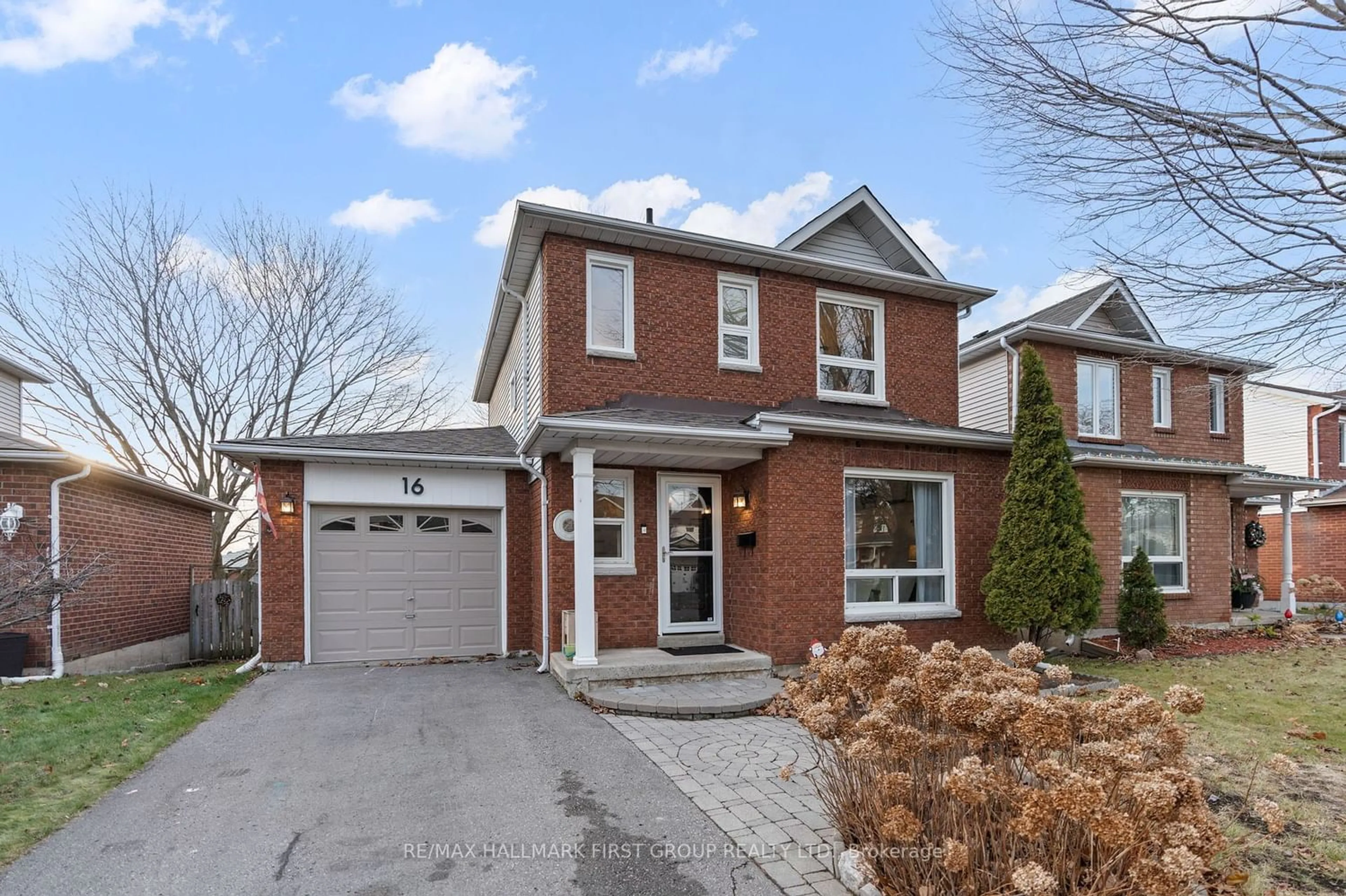 Home with brick exterior material for 16 Rutherford Dr, Clarington Ontario L1B 1G7
