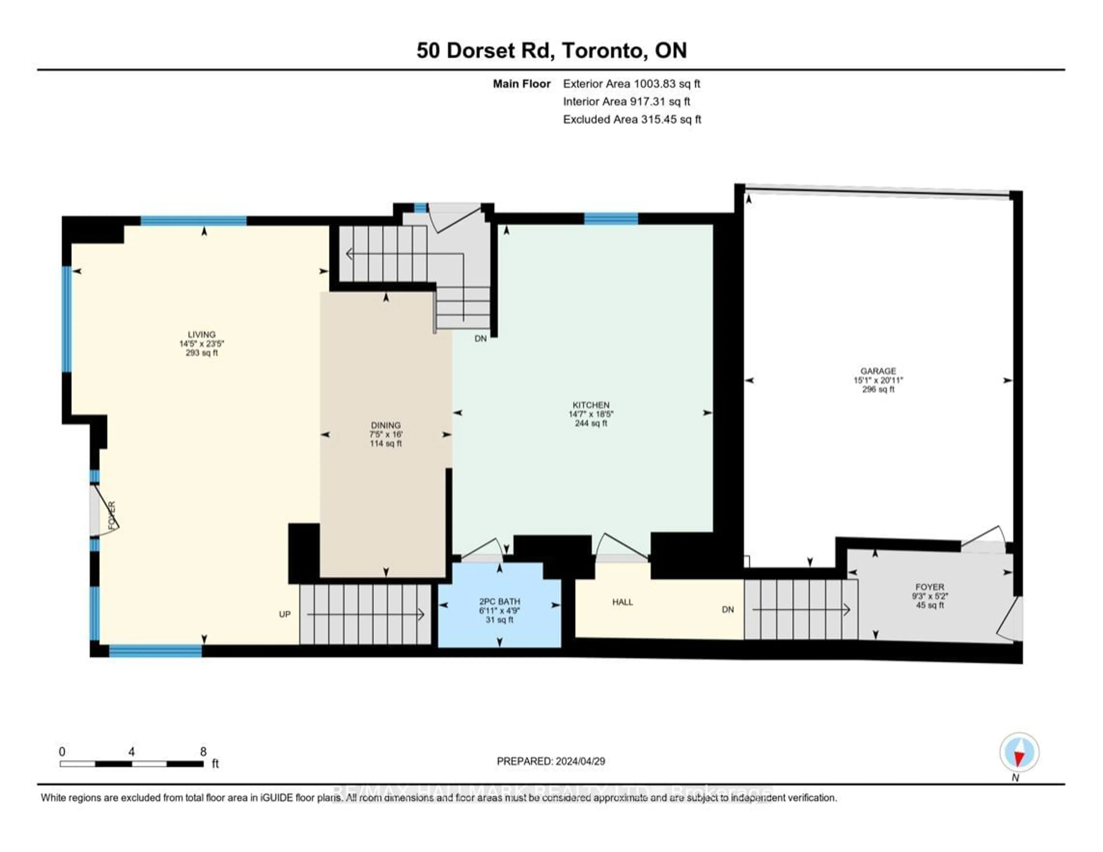 Floor plan for 50 Dorset Rd, Toronto Ontario M1M 2S7