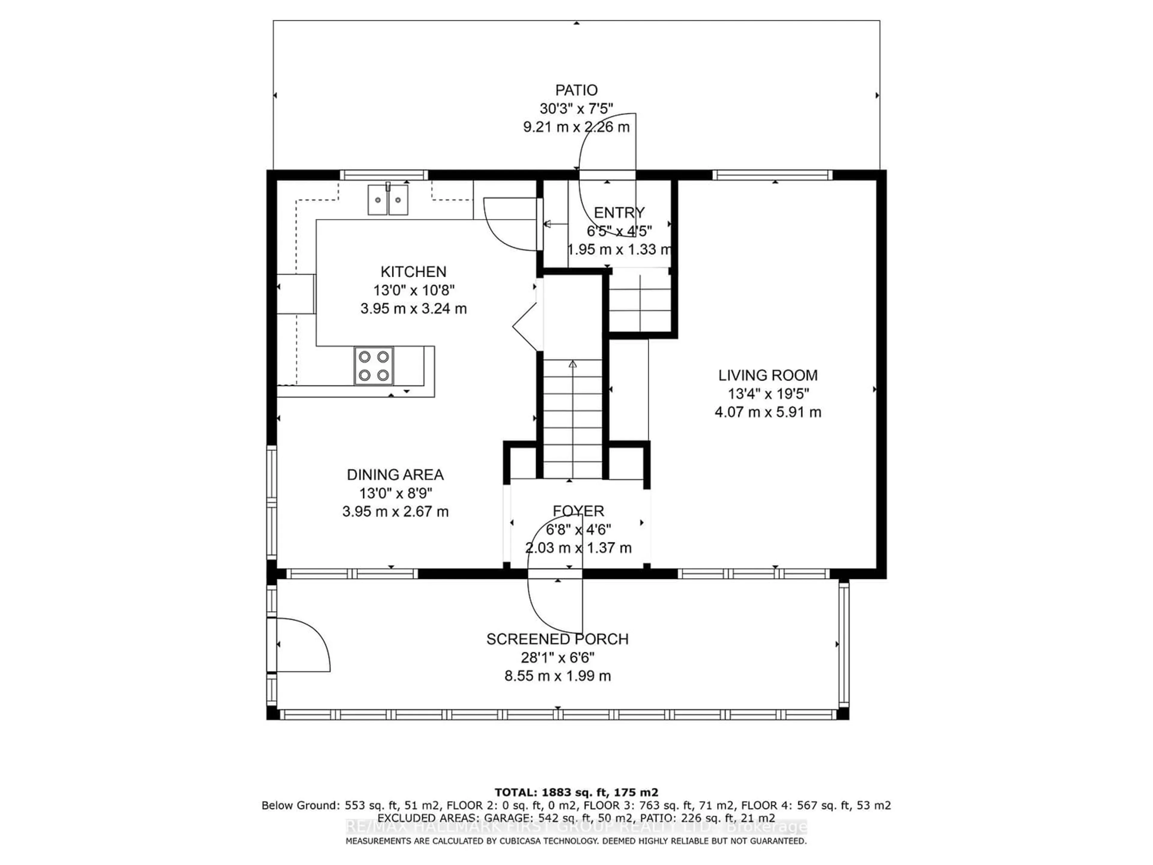 Floor plan for 117 Allan St, Whitby Ontario L1N 3S8