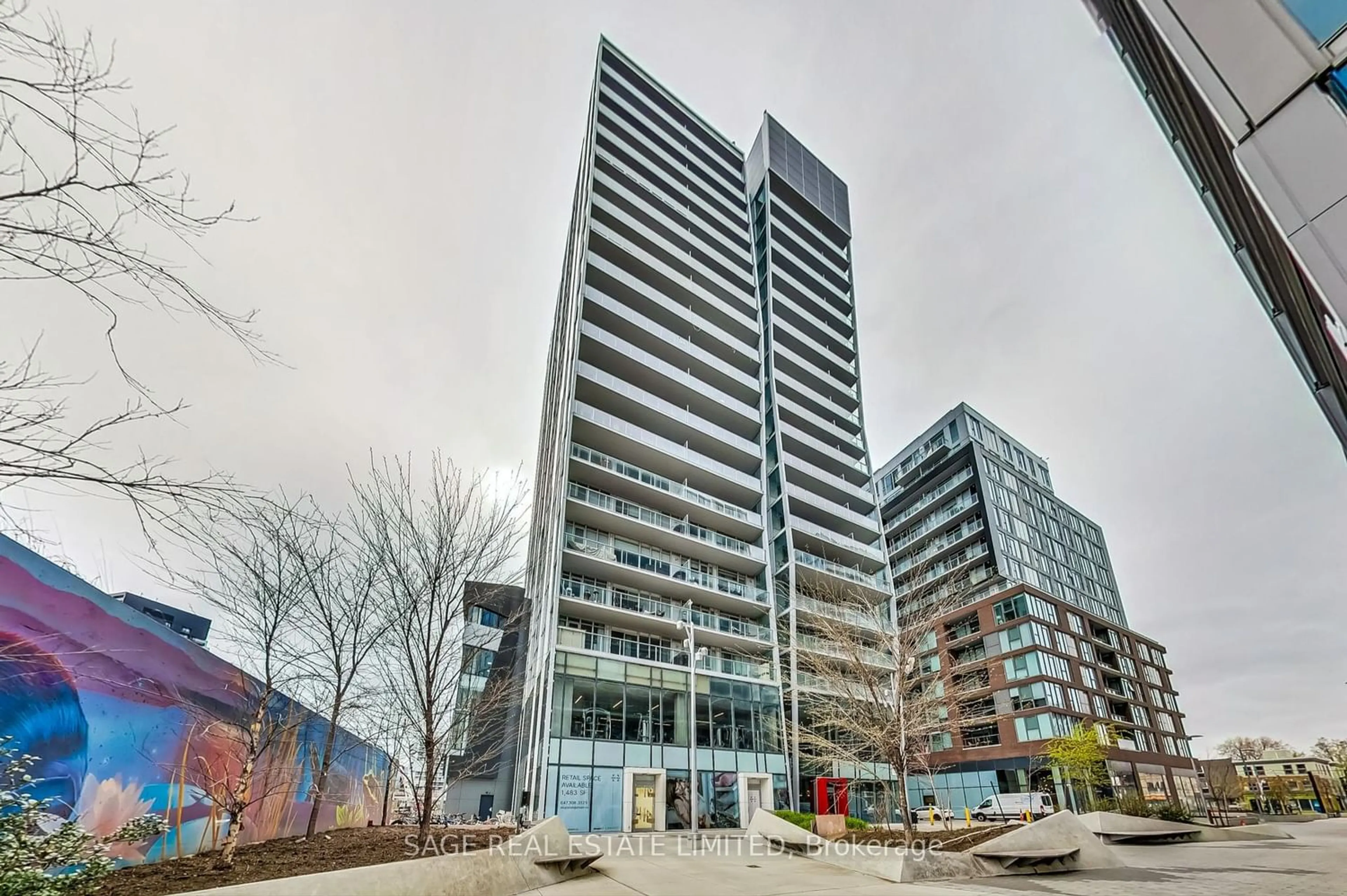 A pic from exterior of the house or condo for 15 Baseball Pl #621, Toronto Ontario M4M 0E6