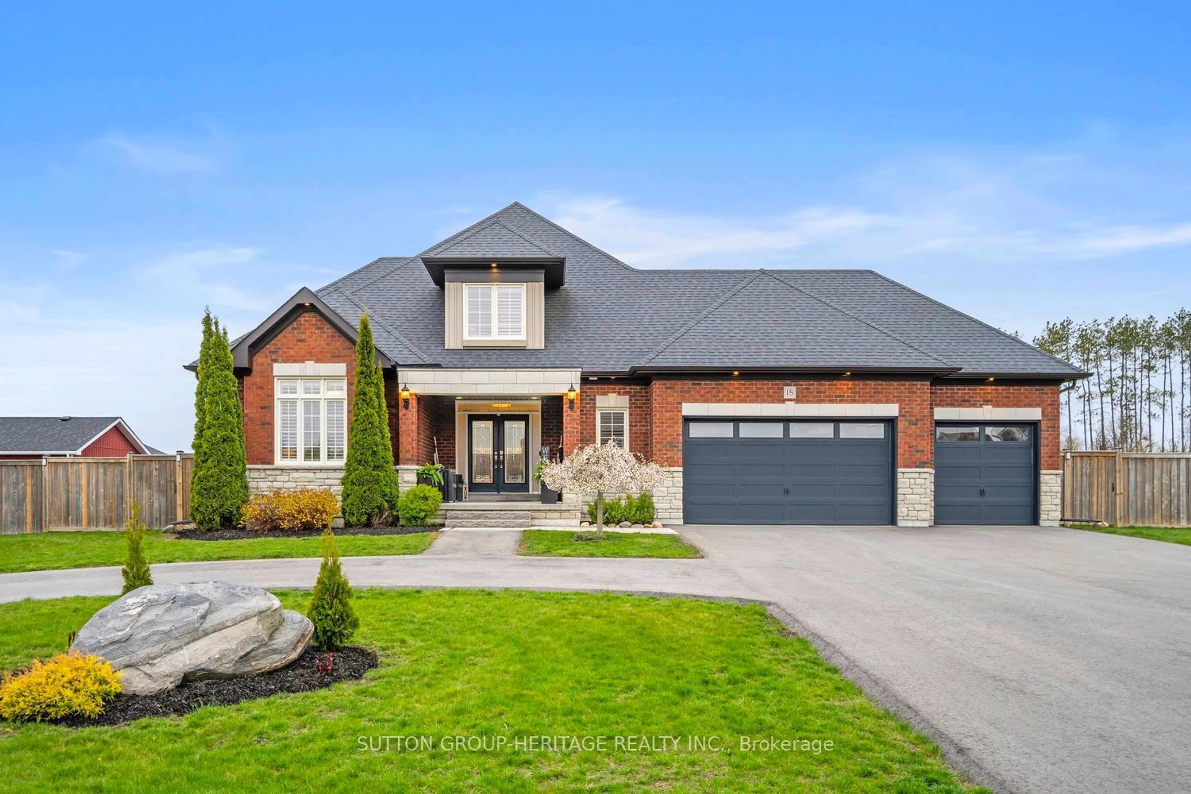 Home with brick exterior material for 18 Charles Tilley Cres, Clarington Ontario L0A 1J0