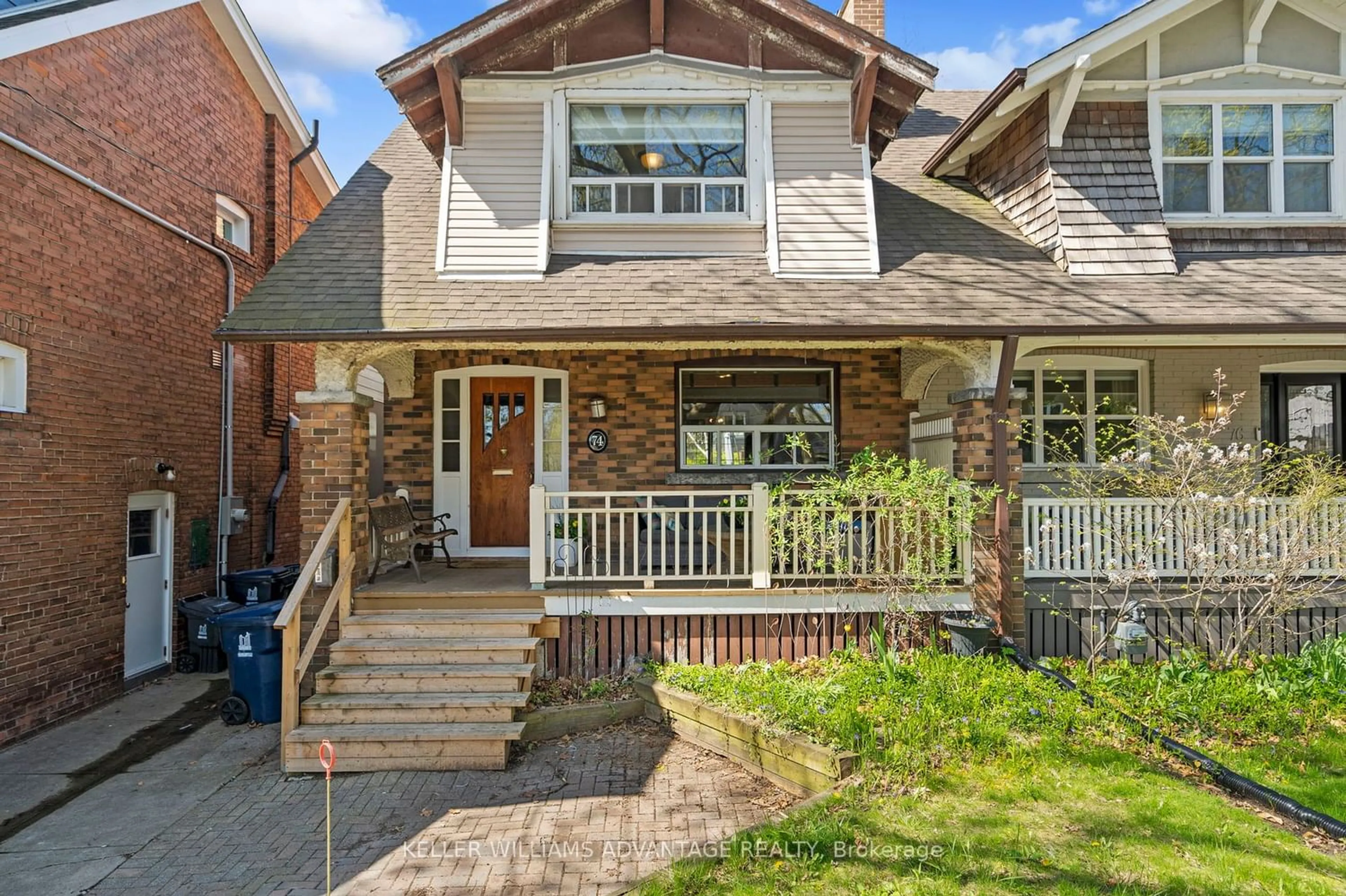 Frontside or backside of a home for 74 Cairns Ave, Toronto Ontario M4L 1X5