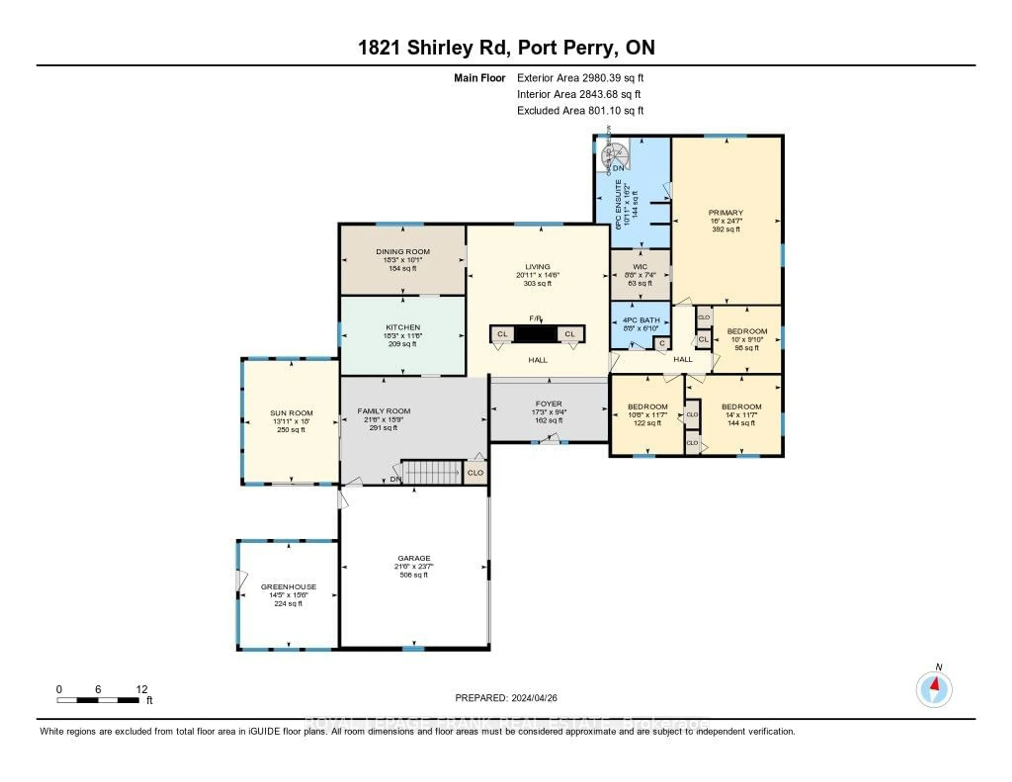Floor plan for 1821 Shirley Rd, Scugog Ontario L9L 1B3