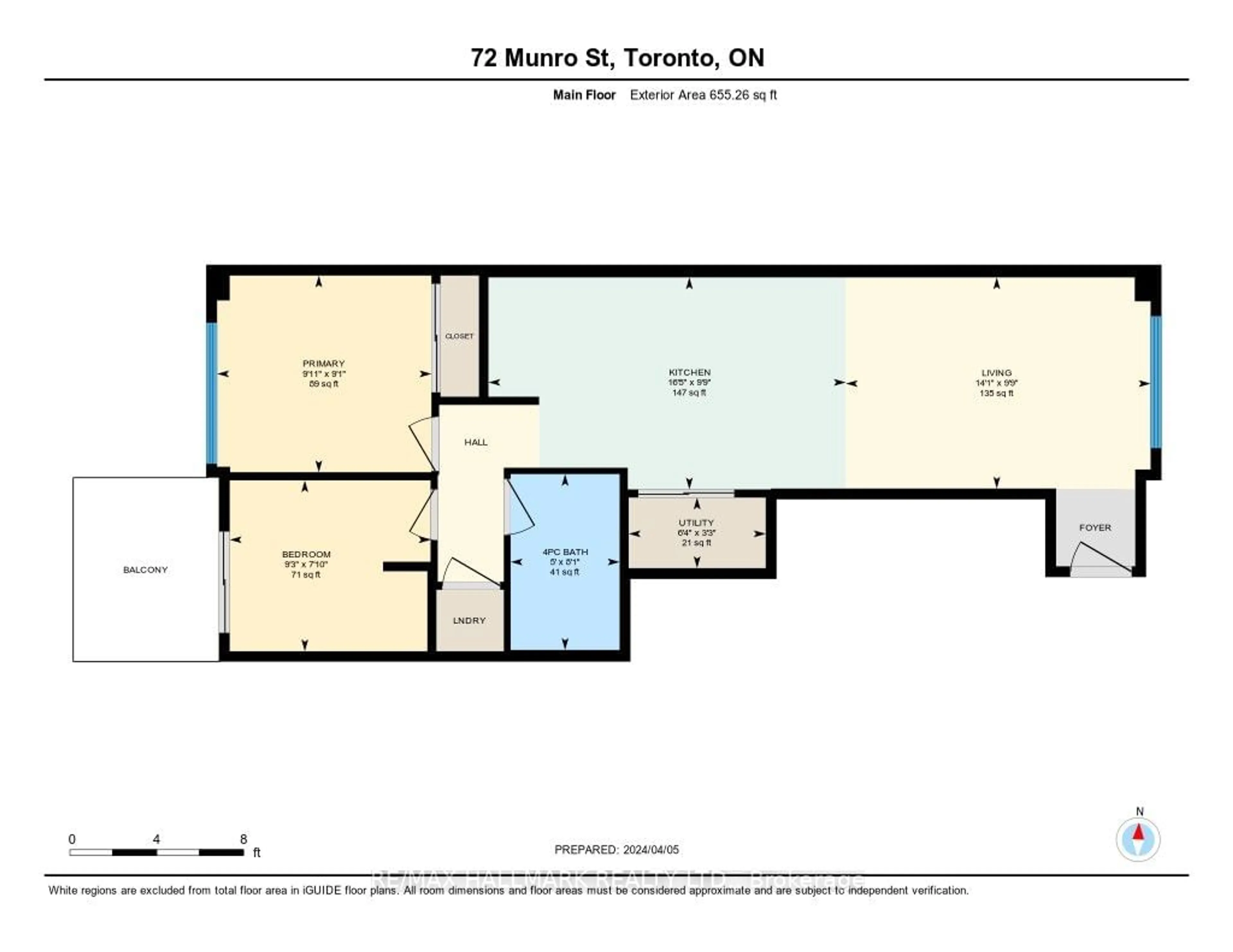 Floor plan for 72 Munro St #6, Toronto Ontario M4M 2S9