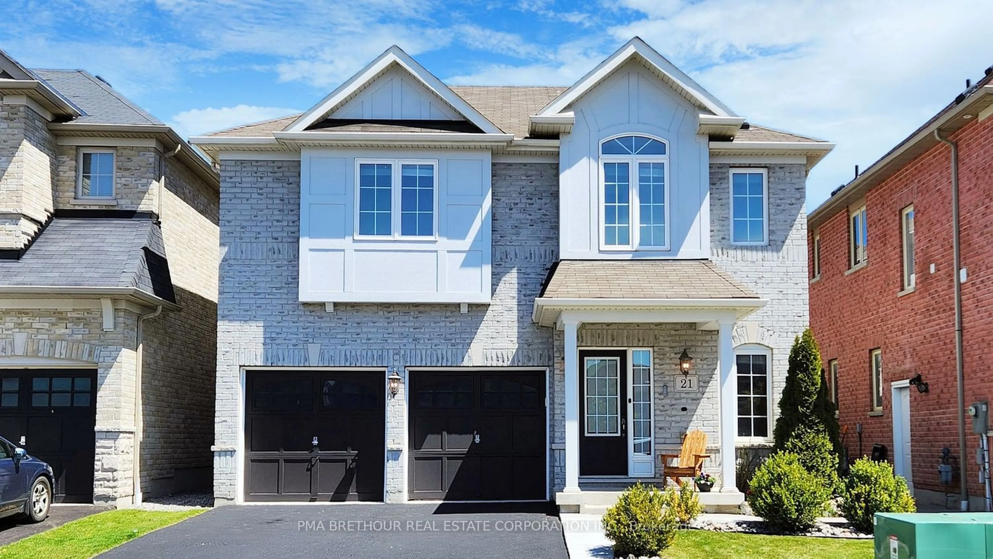 Home with brick exterior material for 21 Mchugh Rd, Ajax Ontario L1Z 0M8