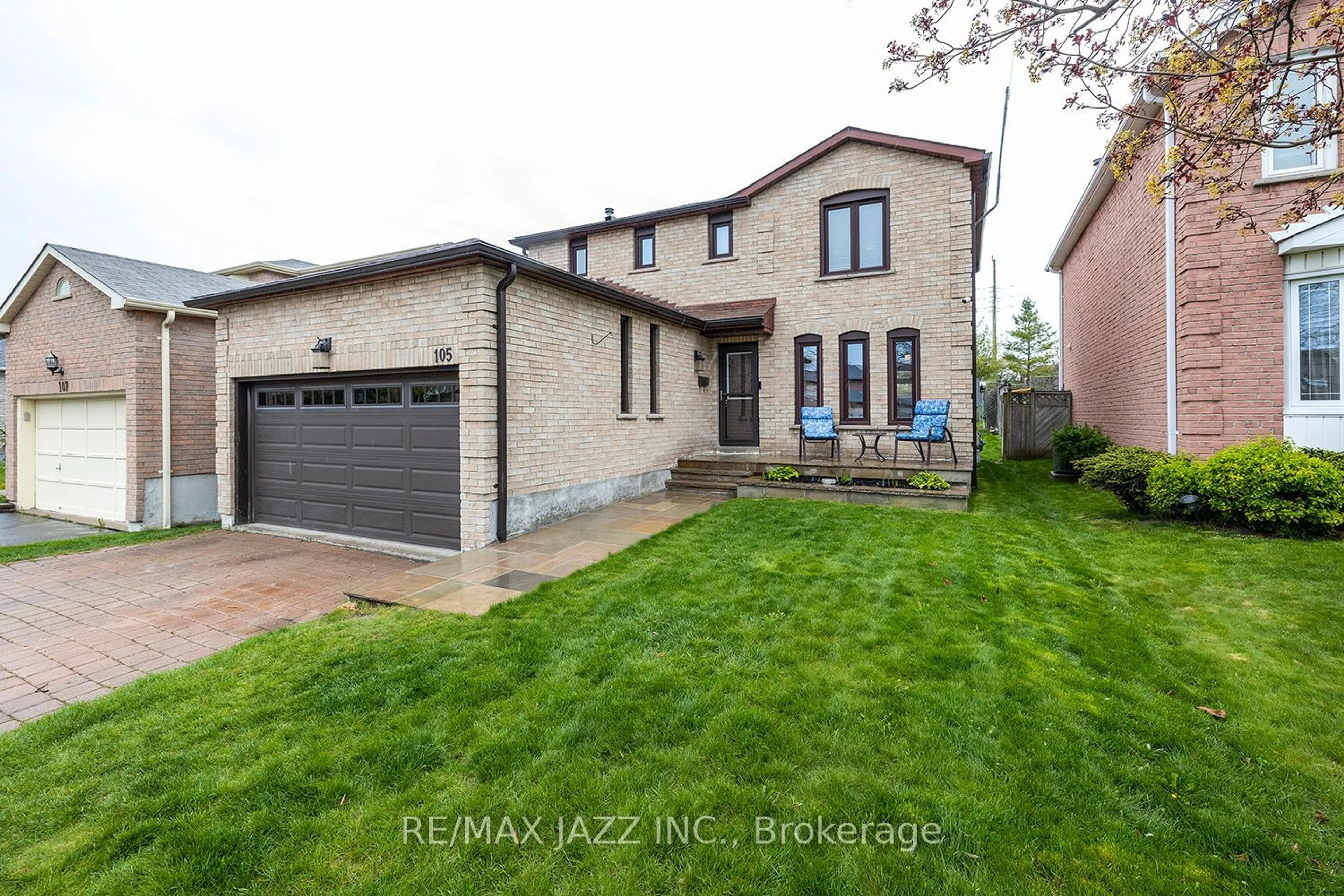Home with brick exterior material for 105 Marshall Cres, Ajax Ontario L1T 2P3