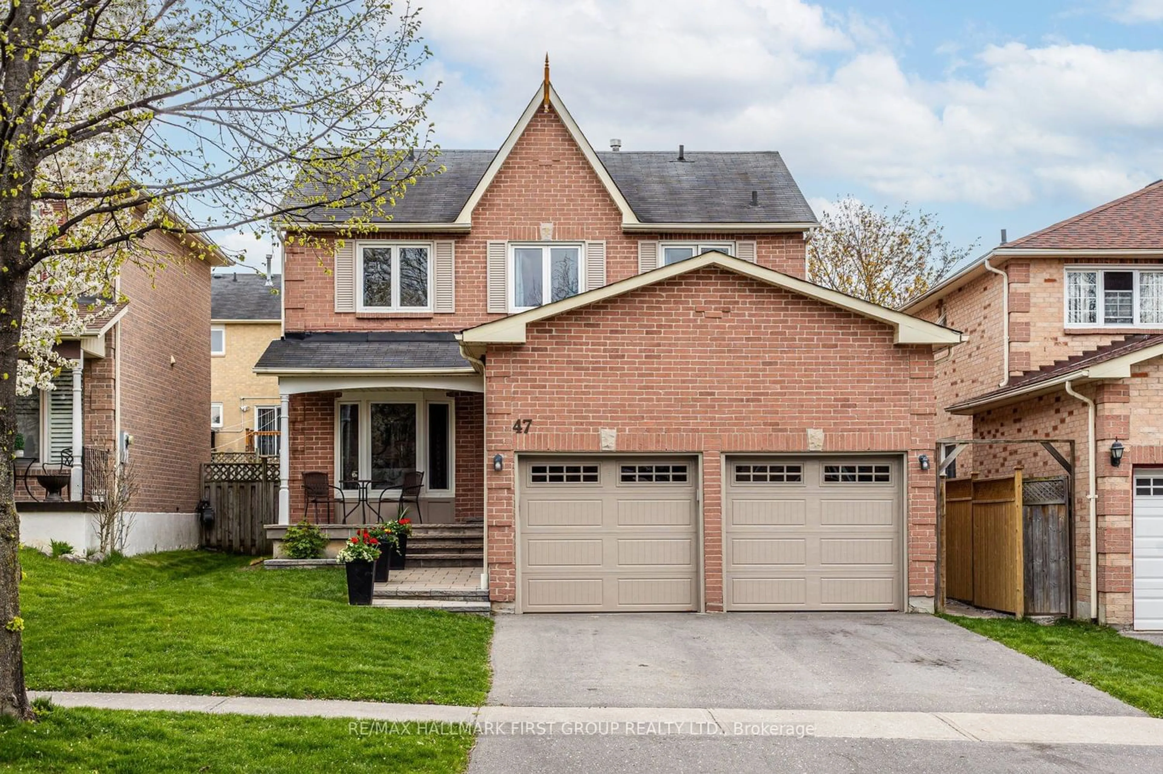 Home with brick exterior material for 47 Locker Dr, Ajax Ontario L1T 3K8