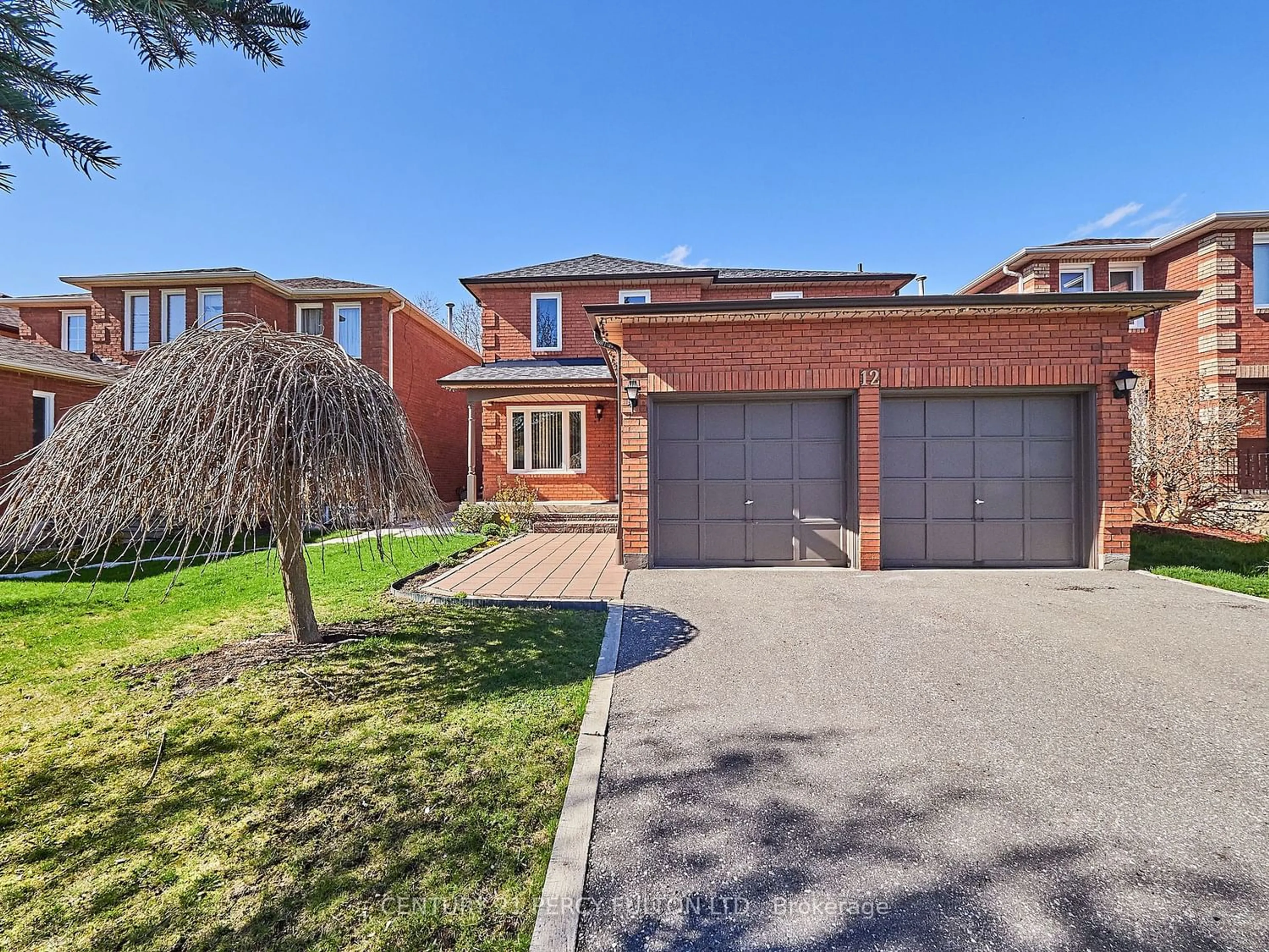 Home with brick exterior material for 12 Keeble Cres, Ajax Ontario L1T 3R8