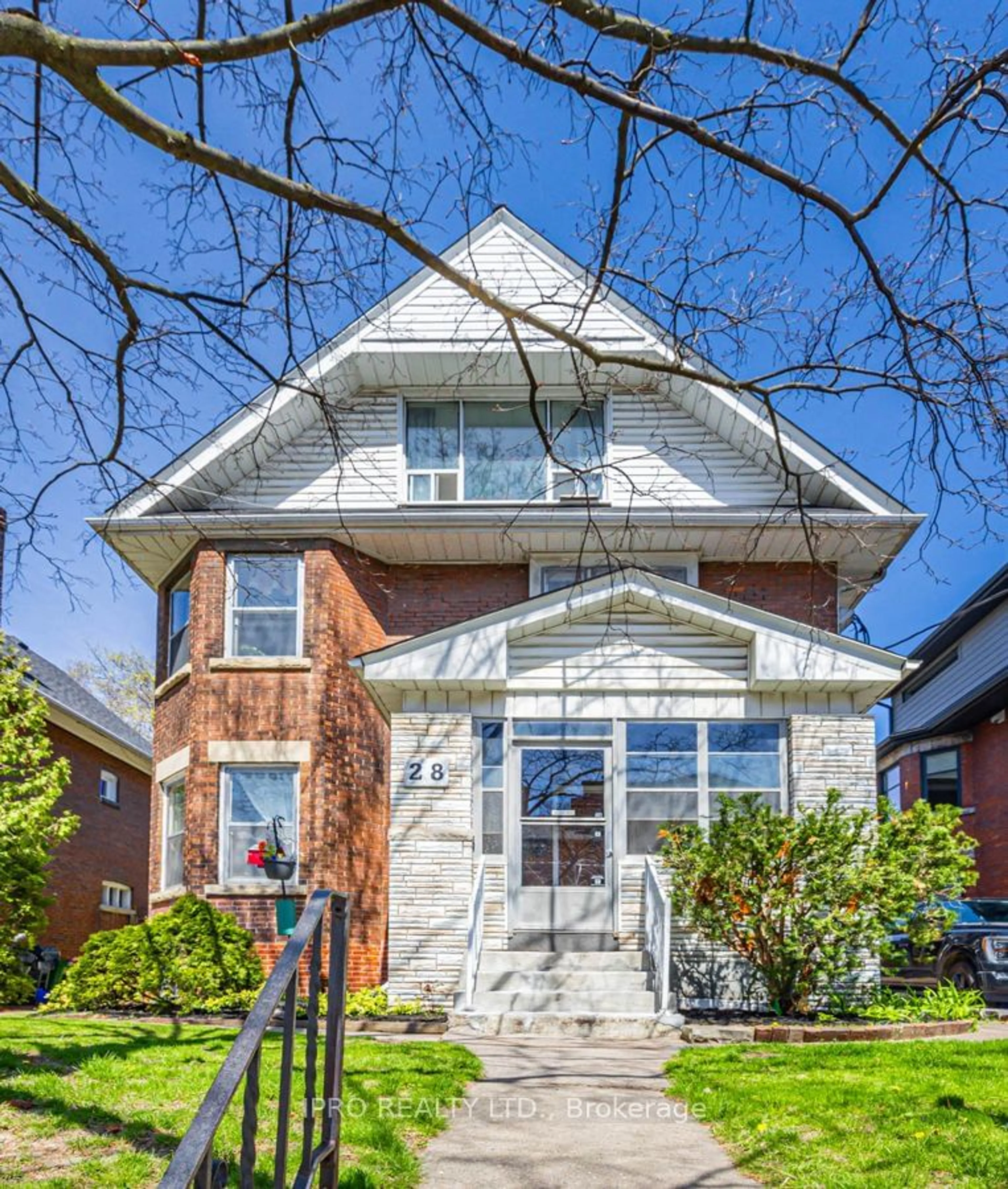 Home with brick exterior material for 28 Hurndale Ave, Toronto Ontario M4K 1R7