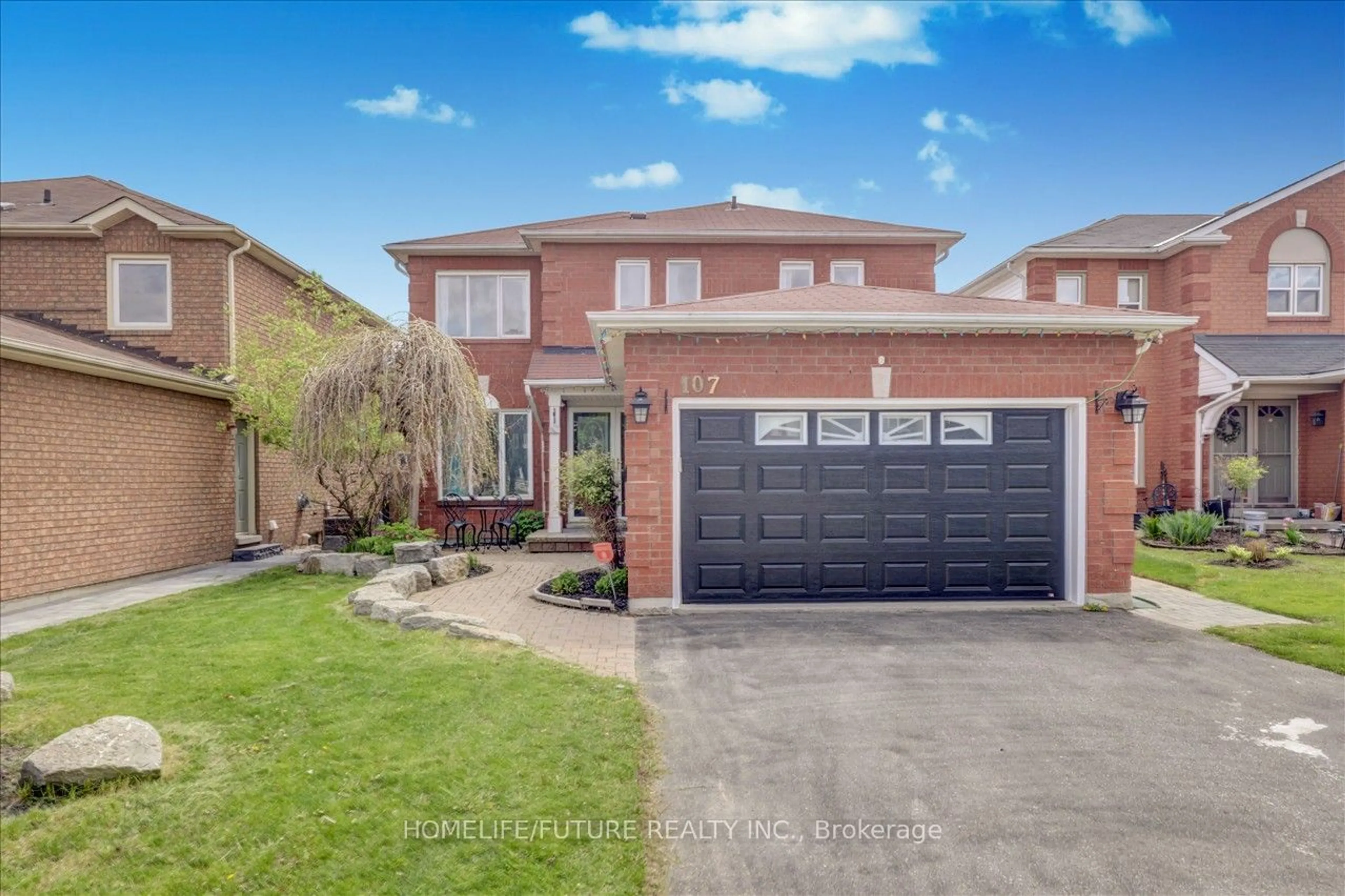 Home with brick exterior material for 107 Apple Blossom Blvd, Clarington Ontario L1C 4T7