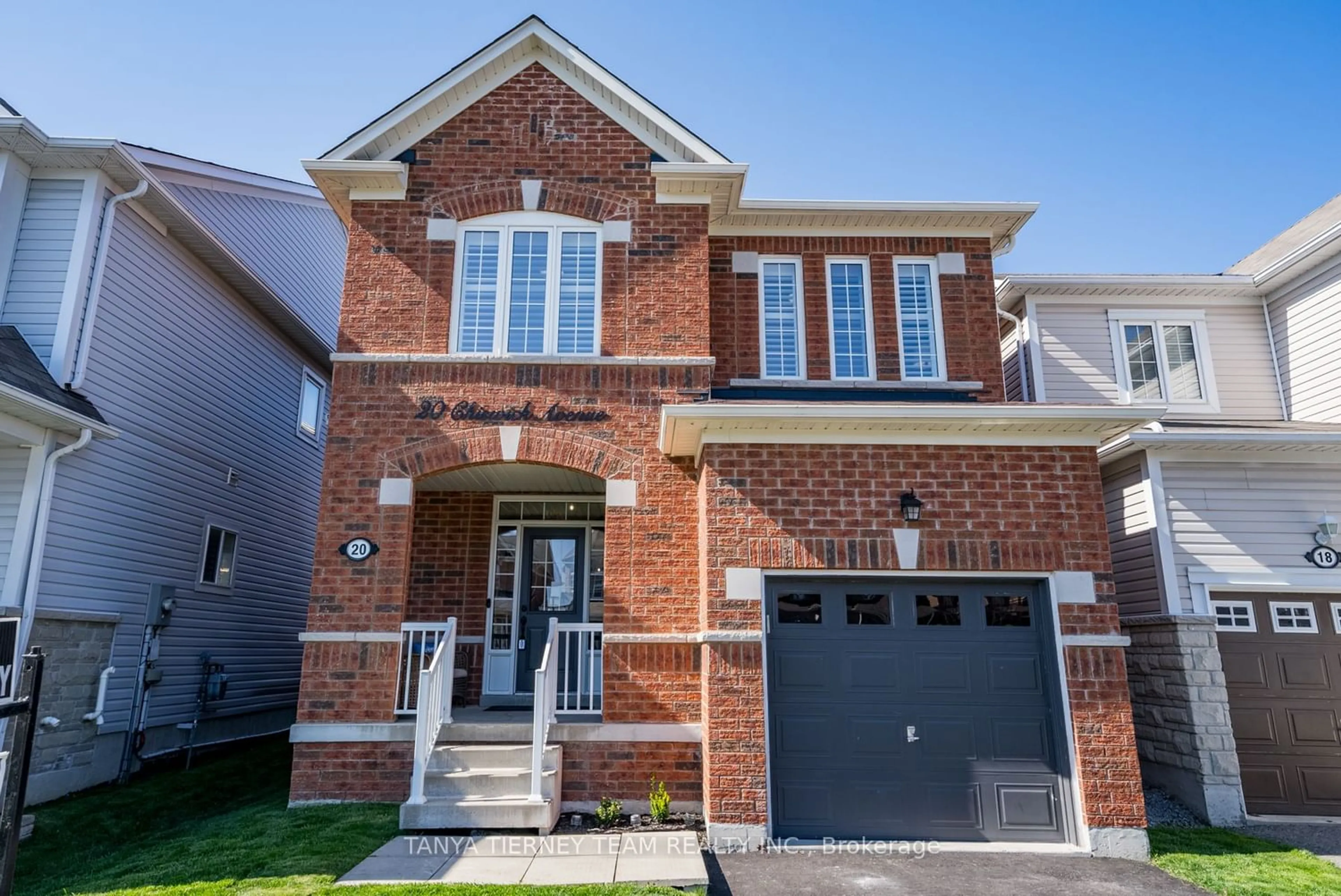 Home with brick exterior material for 20 Chiswick Ave, Whitby Ontario L1M 0E1