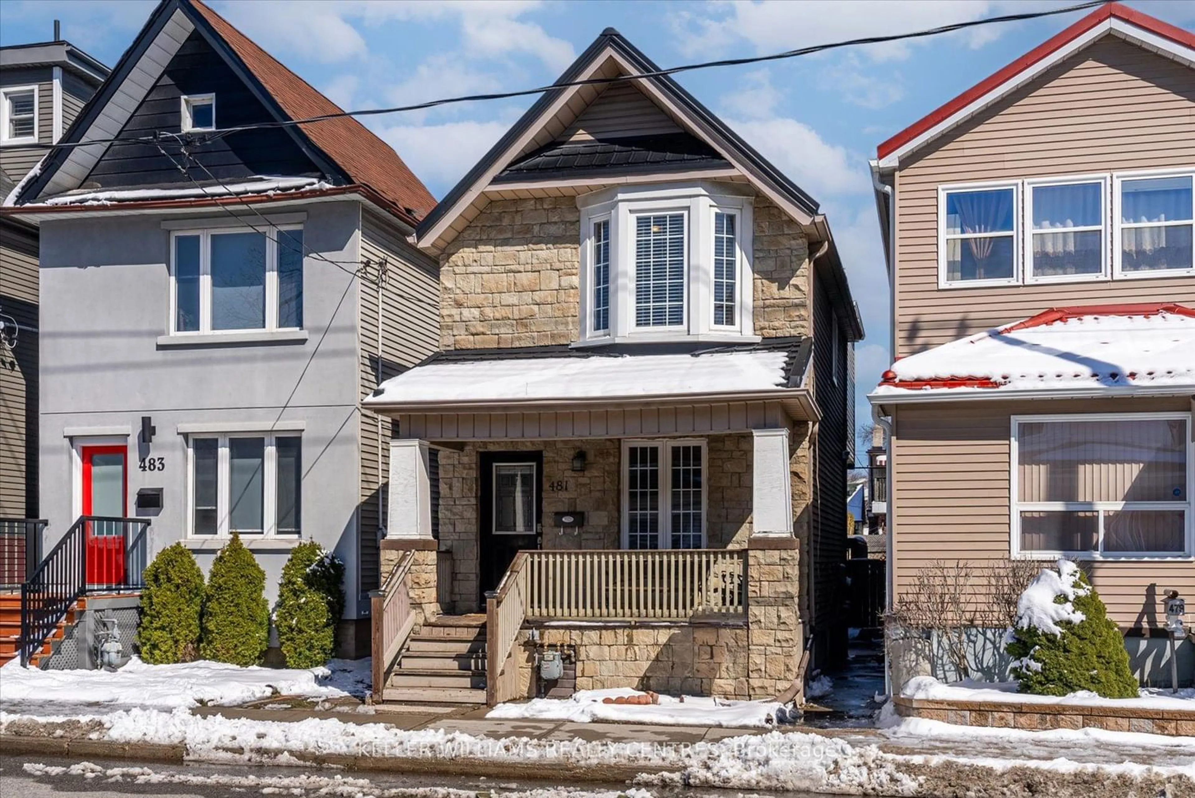 Frontside or backside of a home for 481 Jones Ave, Toronto Ontario M4J 3G7