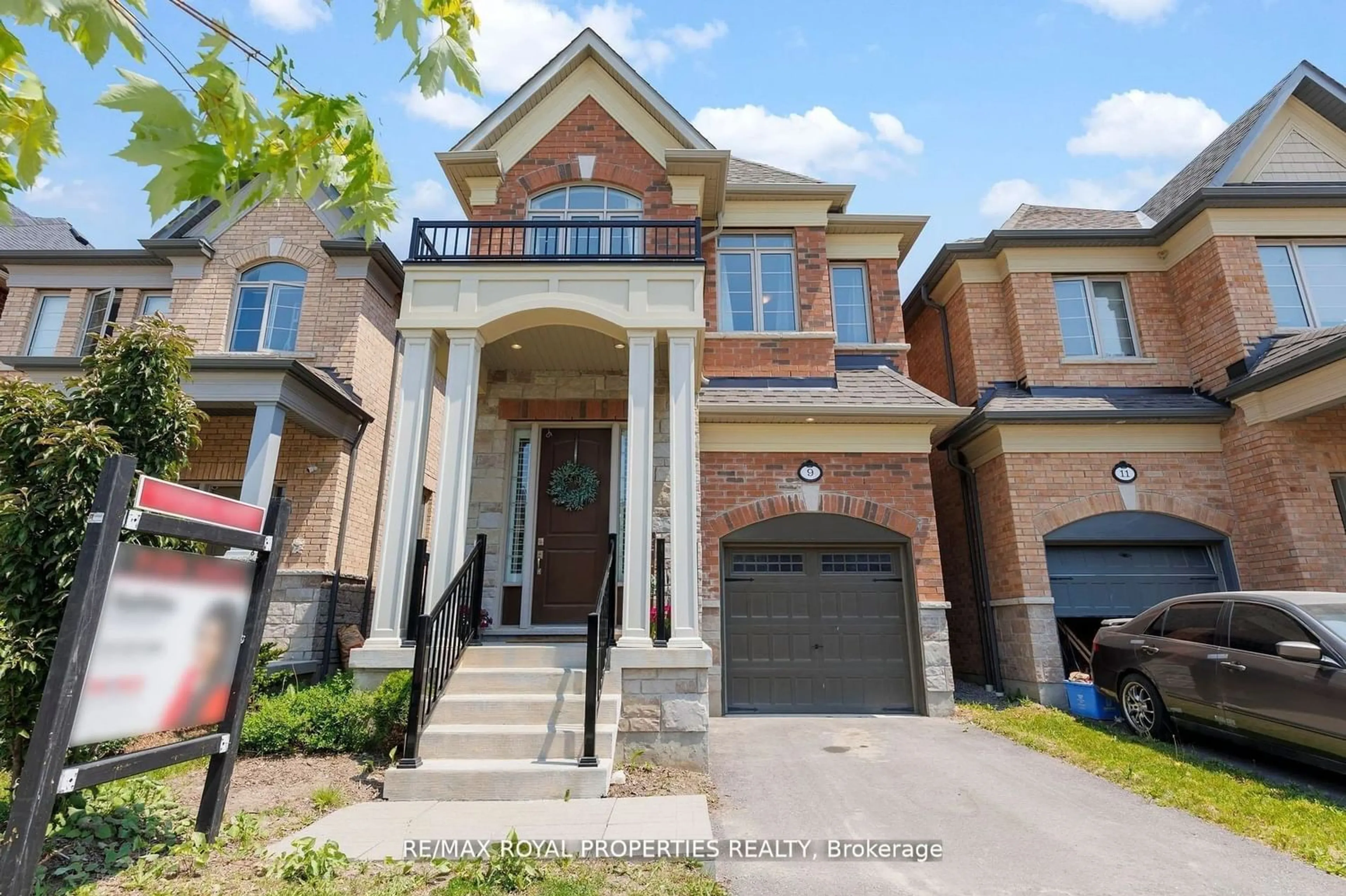 Home with brick exterior material for 9 Gillivary Dr, Whitby Ontario L1P 0C9