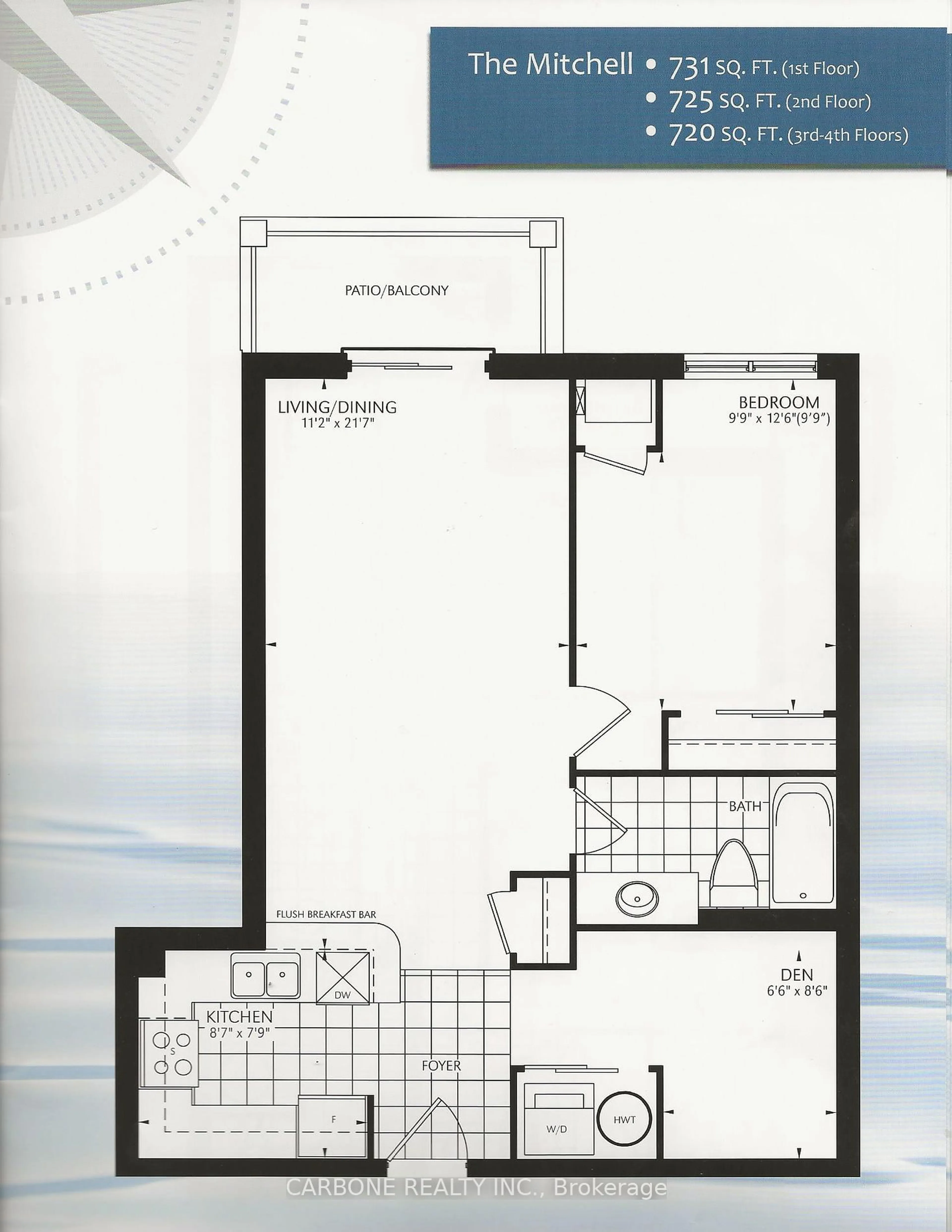 Floor plan for 80 Shipway Ave #102, Clarington Ontario L1B 0B6