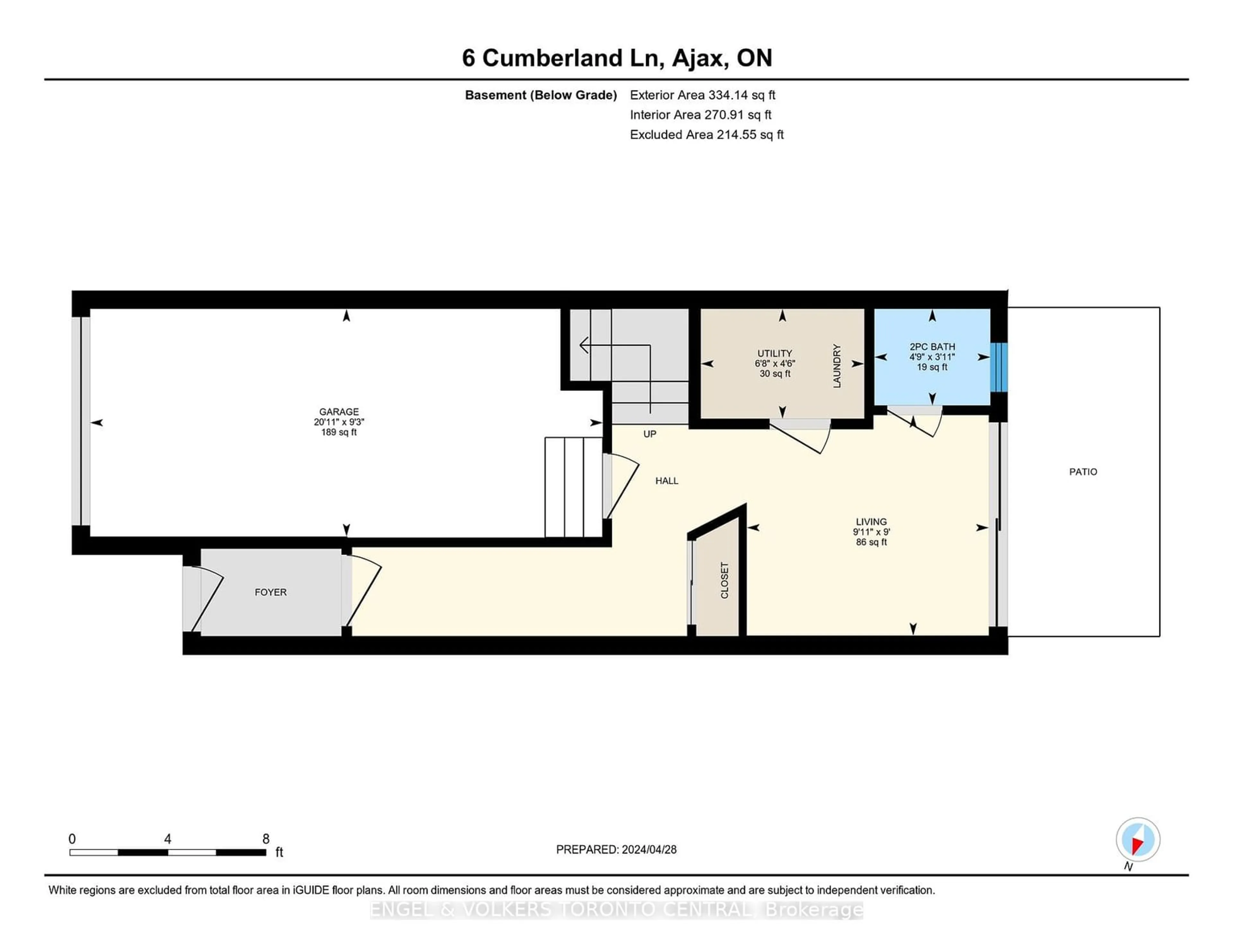 Floor plan for 6 Cumberland Lane, Ajax Ontario L1S 7K4