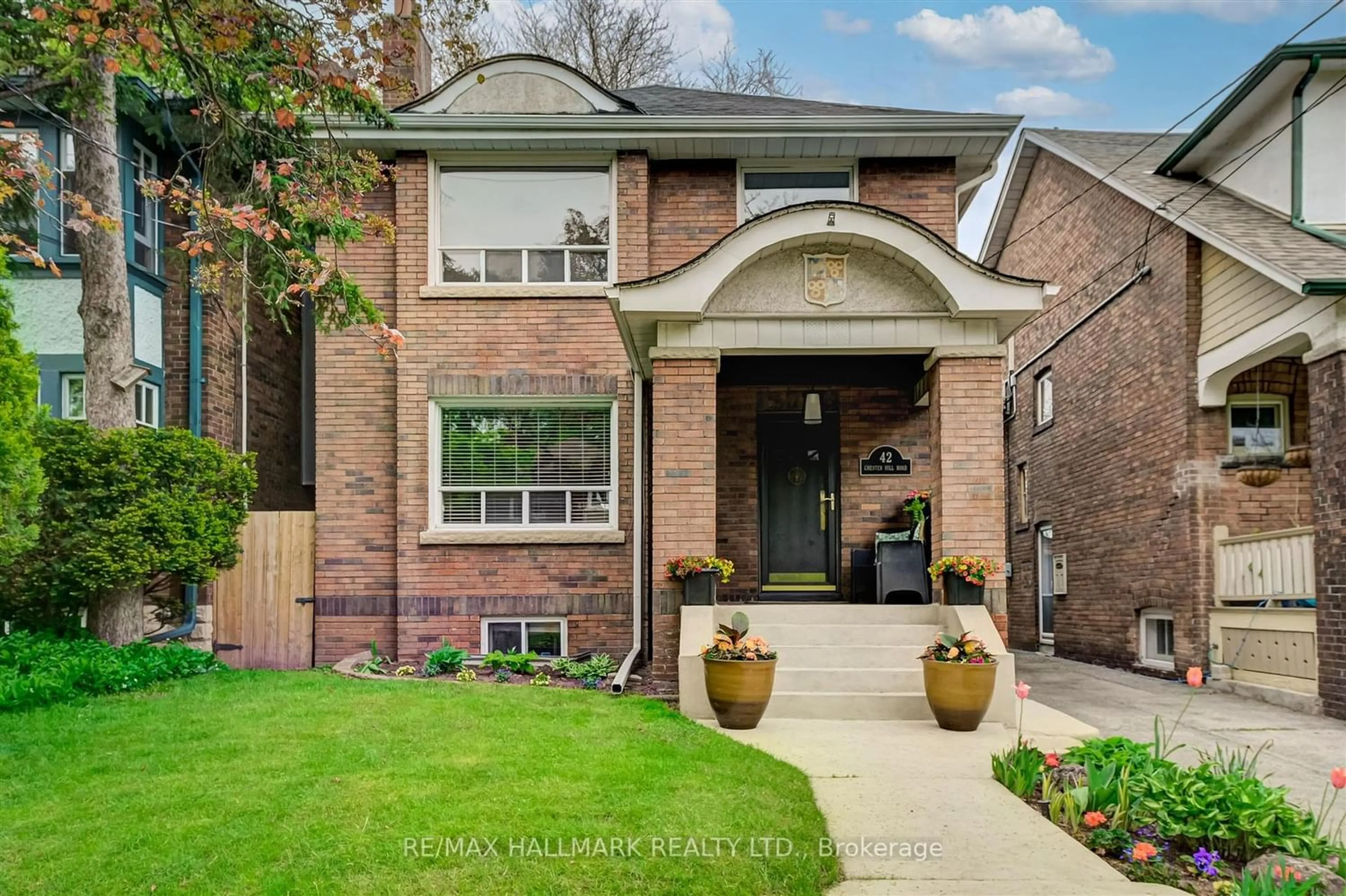 Home with brick exterior material for 42 Chester Hill Rd, Toronto Ontario M4K 1X3