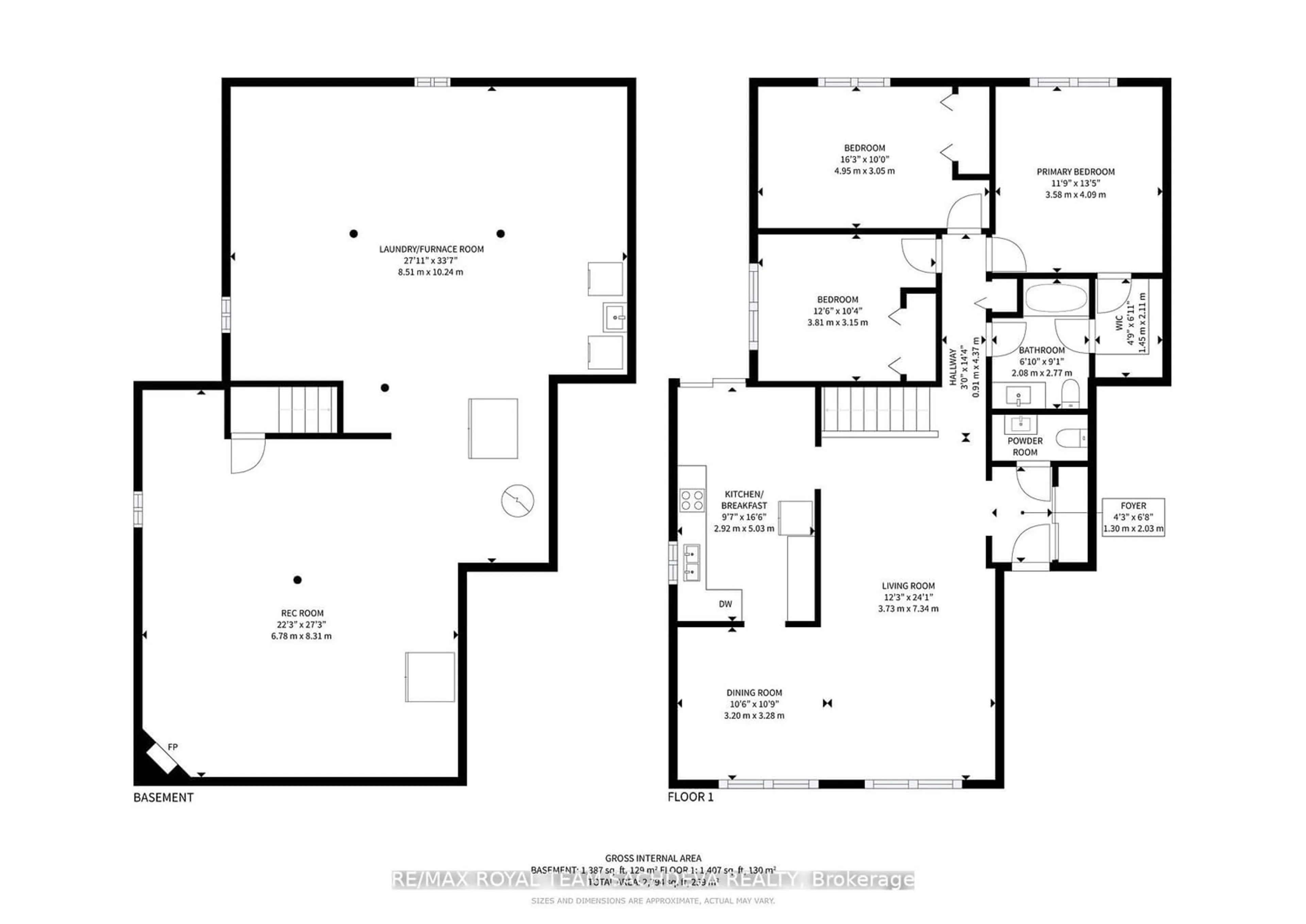 Floor plan for 136 Fawcett Tr, Toronto Ontario M1B 3A5