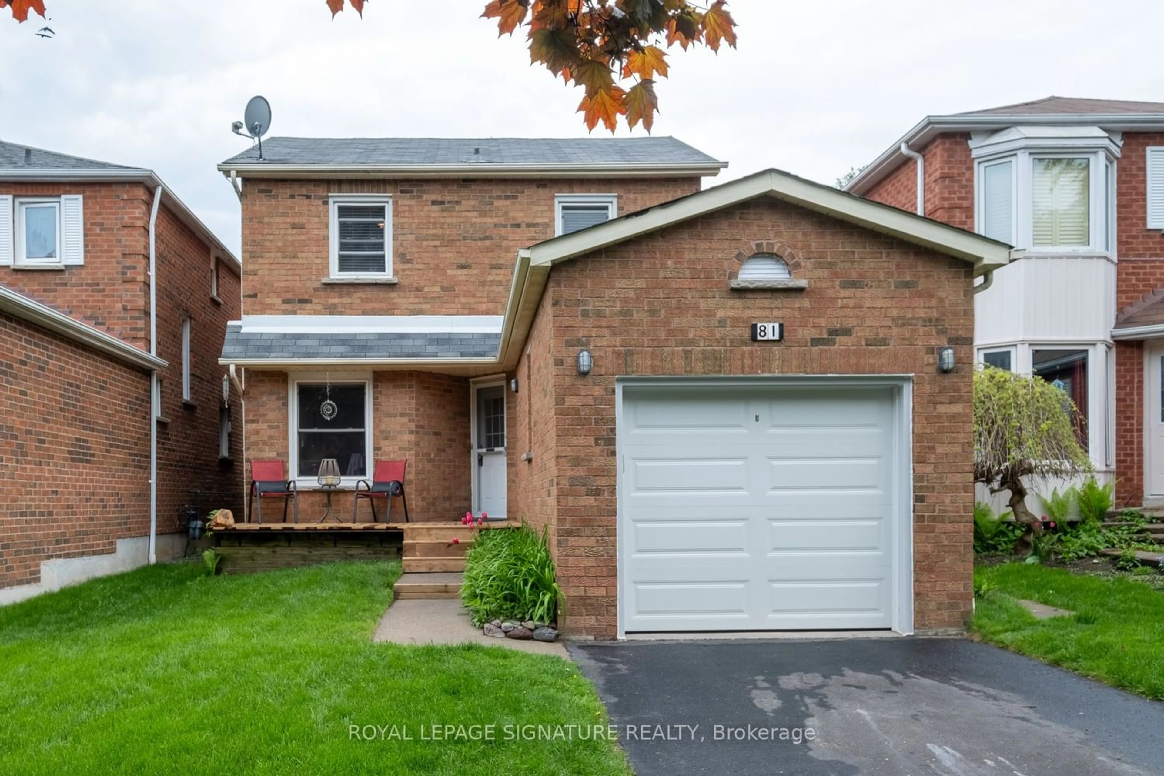 Home with brick exterior material for 81 Fernbank Pl, Whitby Ontario L1R 1T1