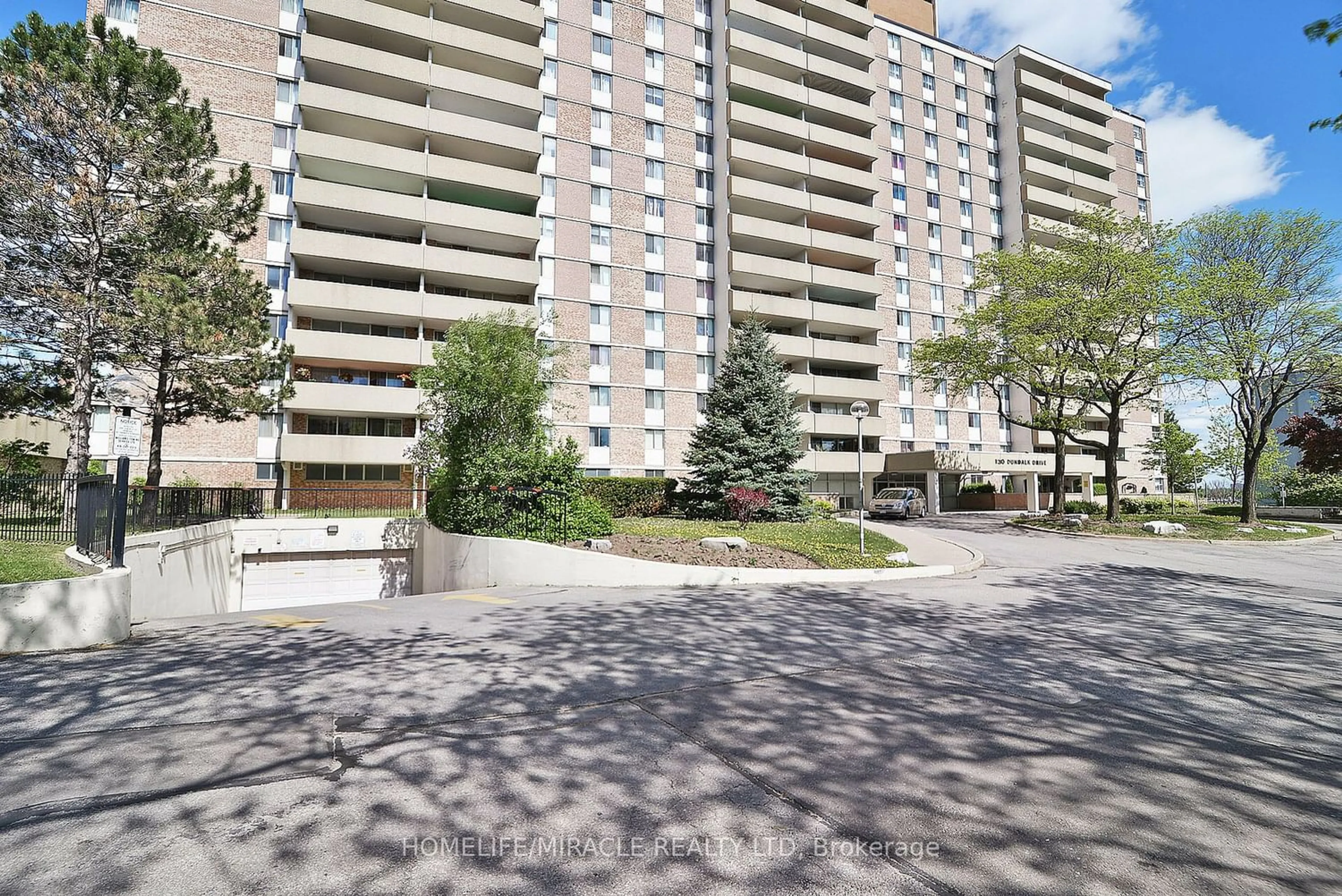 A pic from exterior of the house or condo for 120 Dundalk Dr #407, Toronto Ontario M1P 4V9