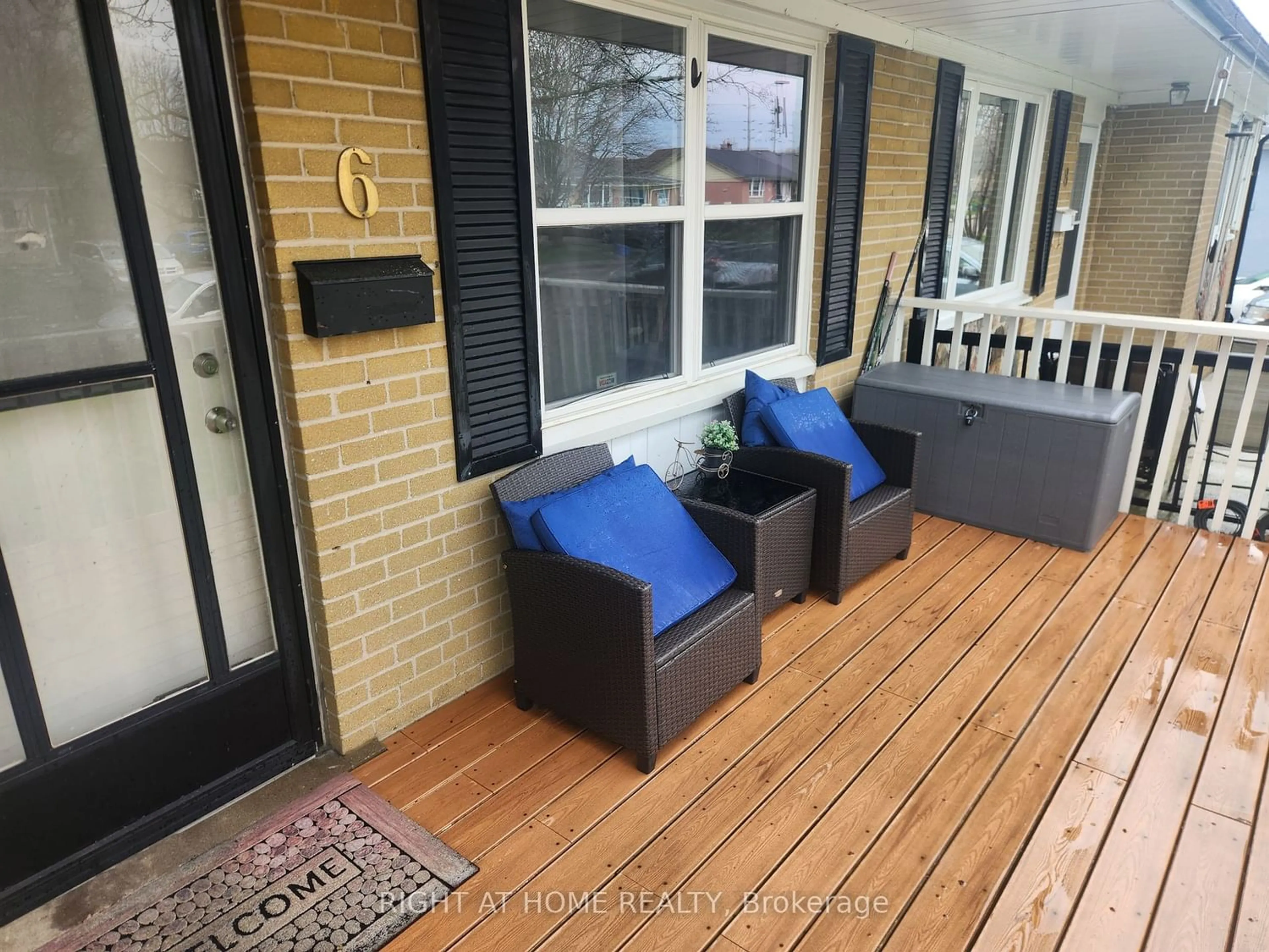 Balcony in the apartment for 6 Thorncroft Cres, Ajax Ontario L1S 2S2