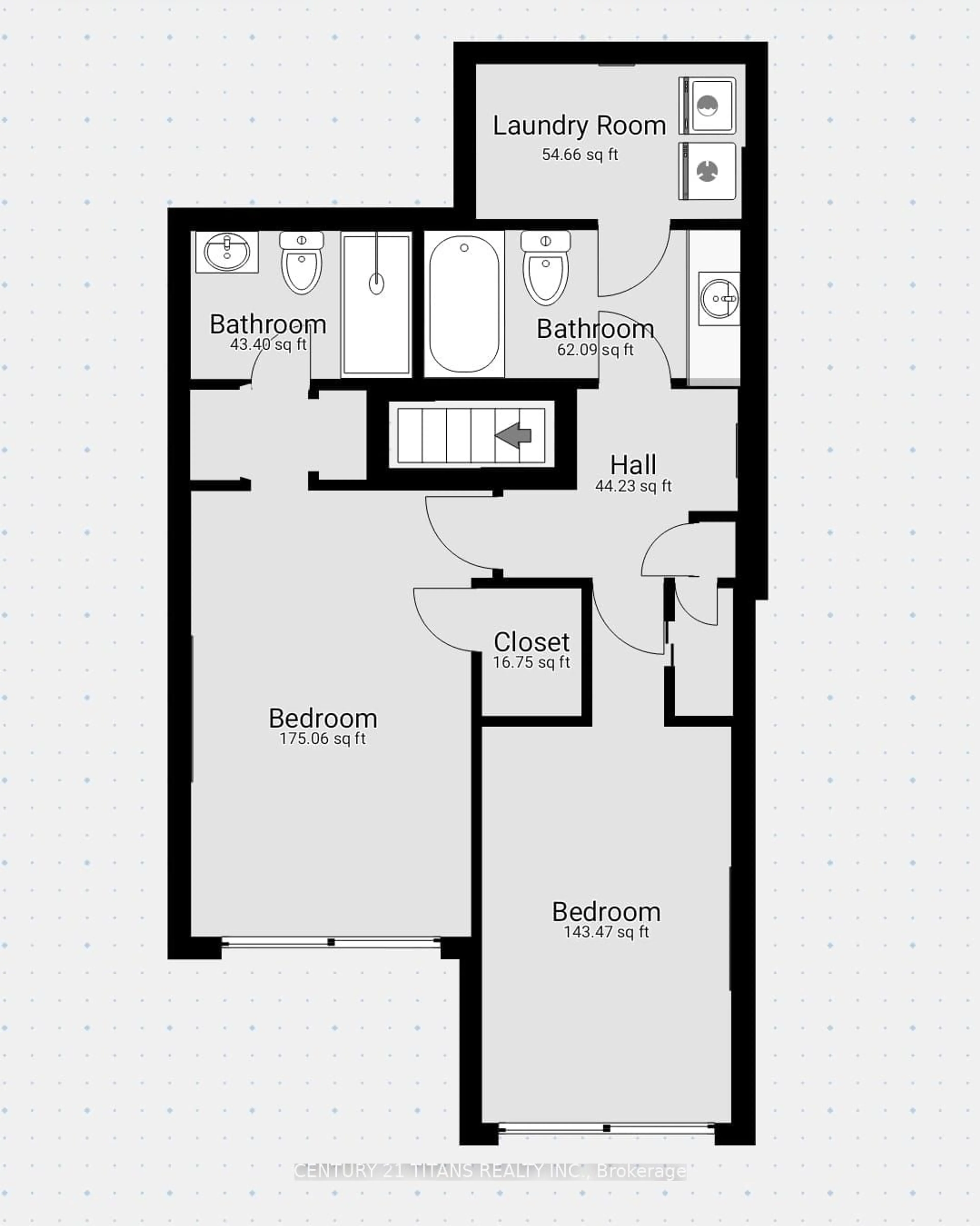 Floor plan for 100 Mornelle Crt #1076, Toronto Ontario M1E 4X2