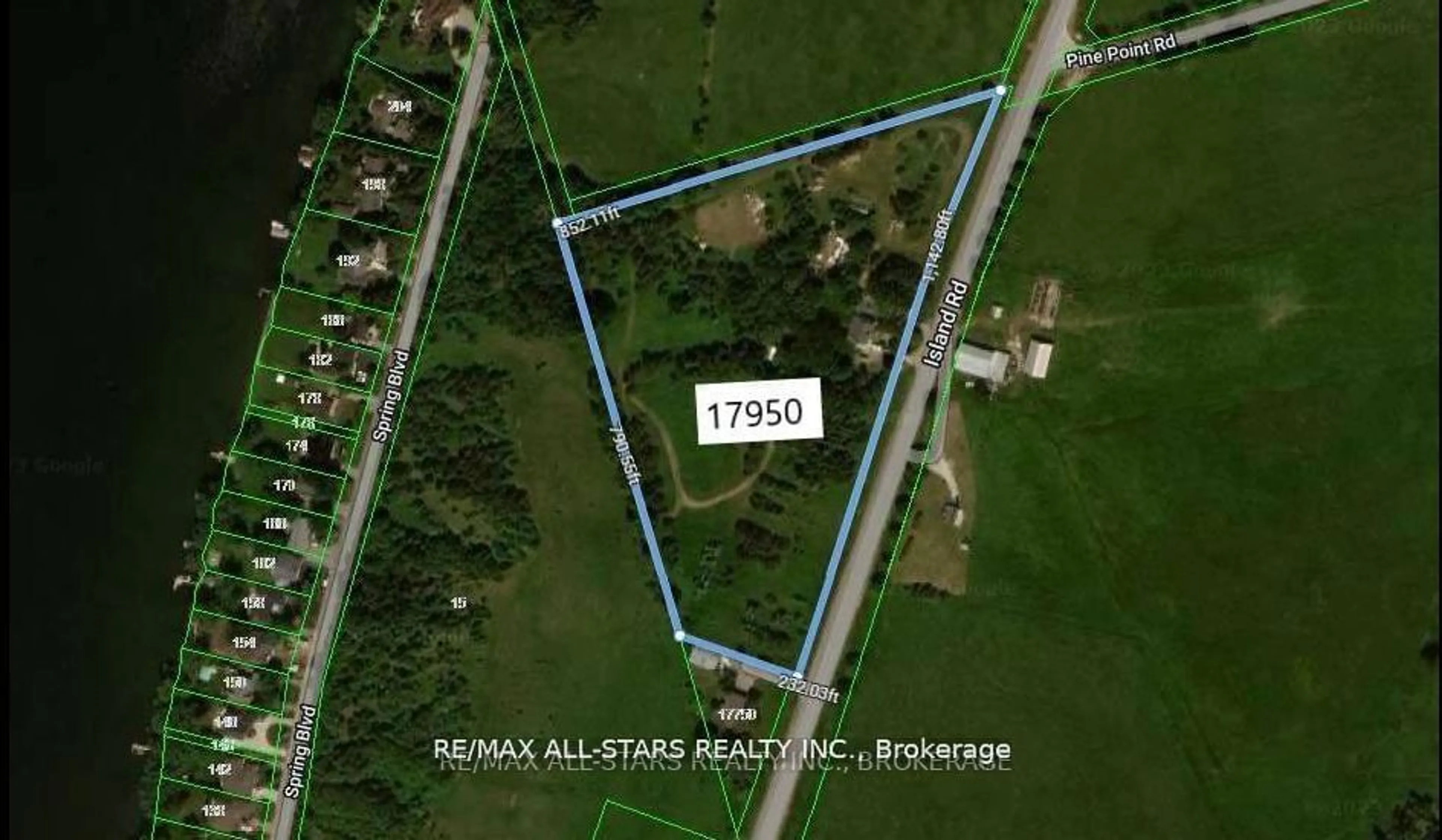 Picture of a map for 17950 Island Rd, Scugog Ontario L9L 1B4