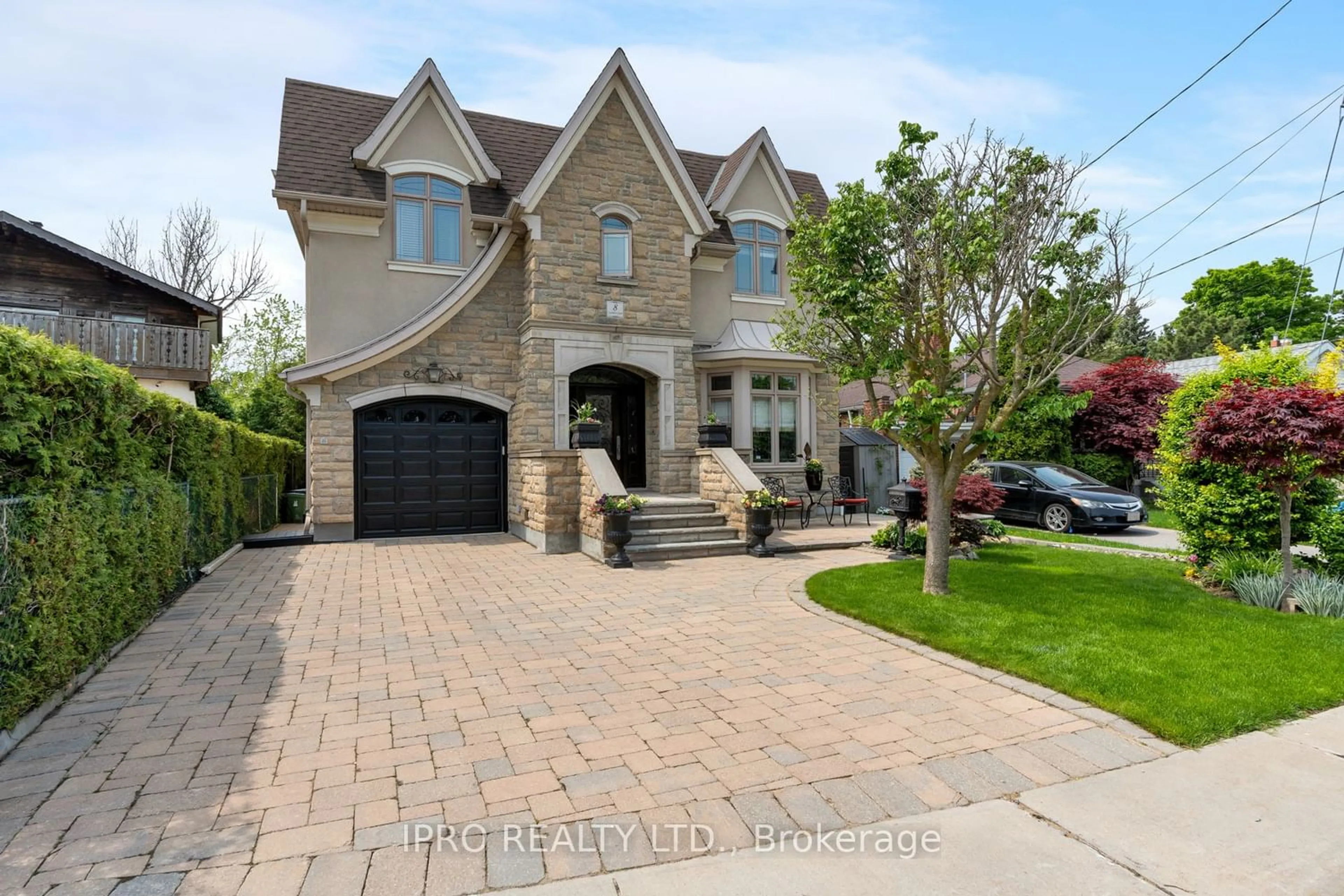 Home with brick exterior material for 8 Leander Crt, Toronto Ontario M4B 2W1