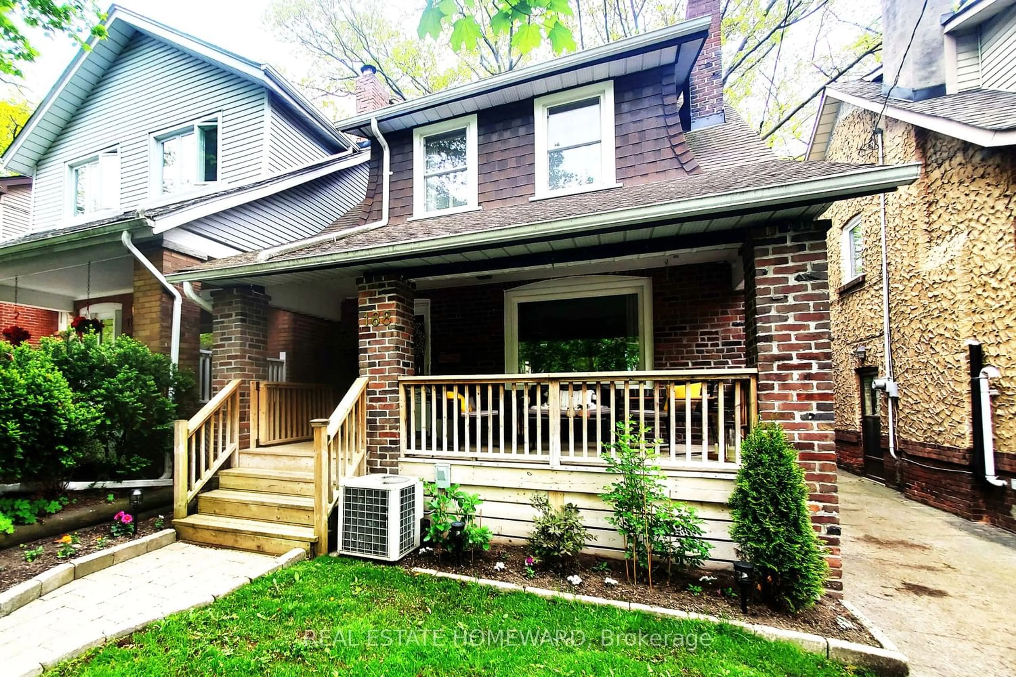 Home with brick exterior material for 188 Bingham Ave, Toronto Ontario M4E 3R5