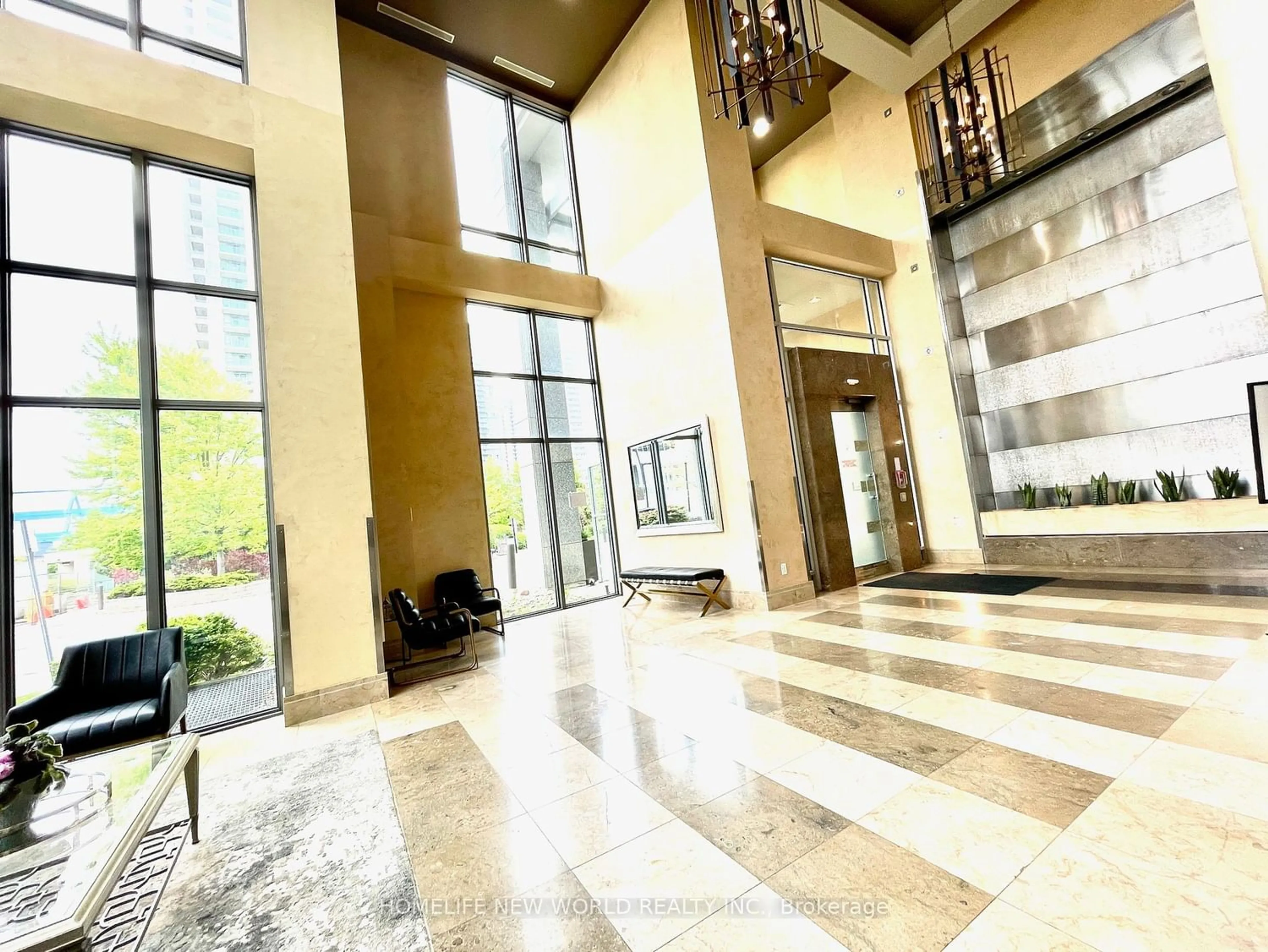 Indoor lobby for 50 Brian Harrison Way #2902, Toronto Ontario M1P 5J4