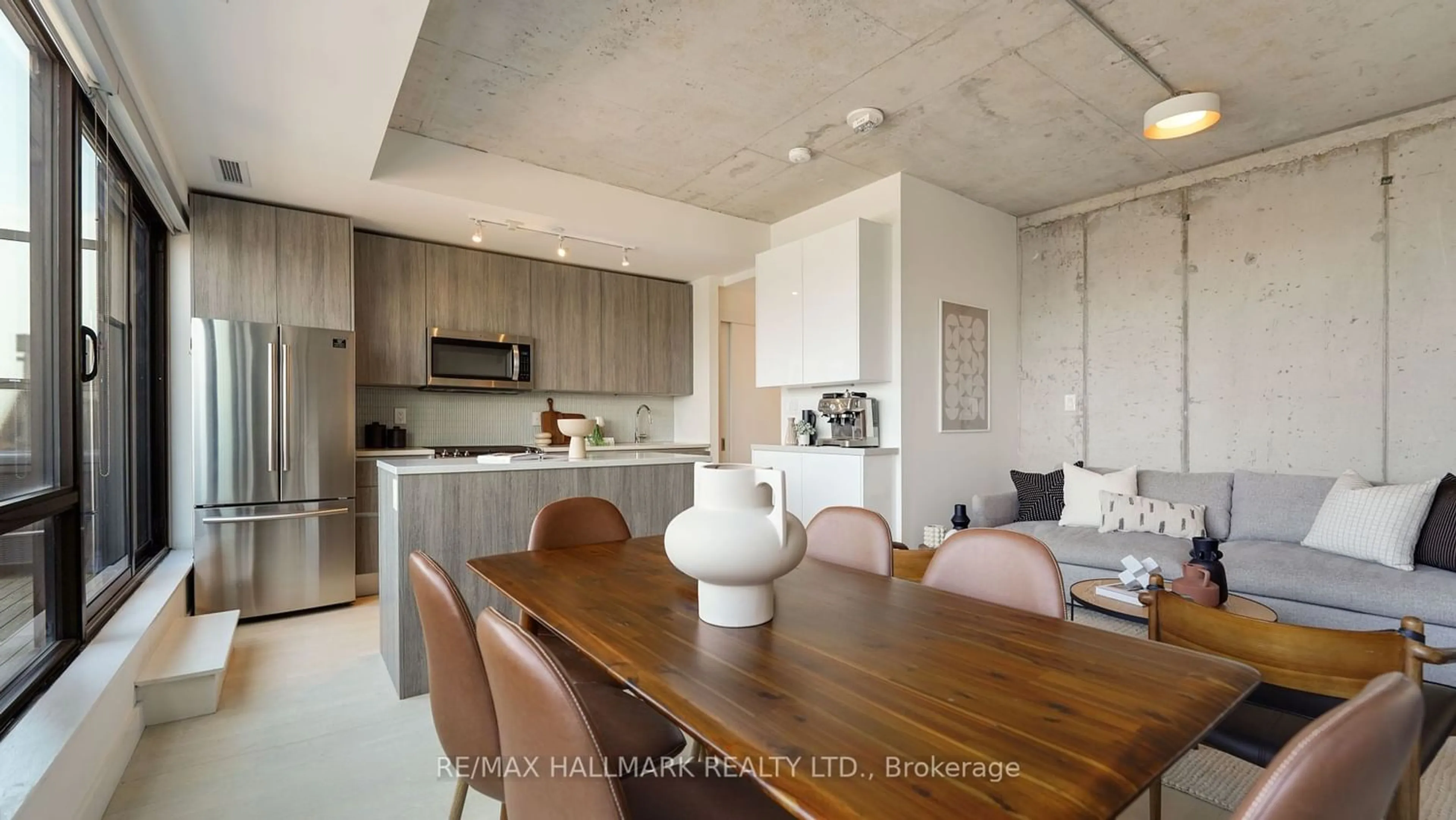 Contemporary kitchen for 246 Logan Ave #PH721, Toronto Ontario M4M 0E9