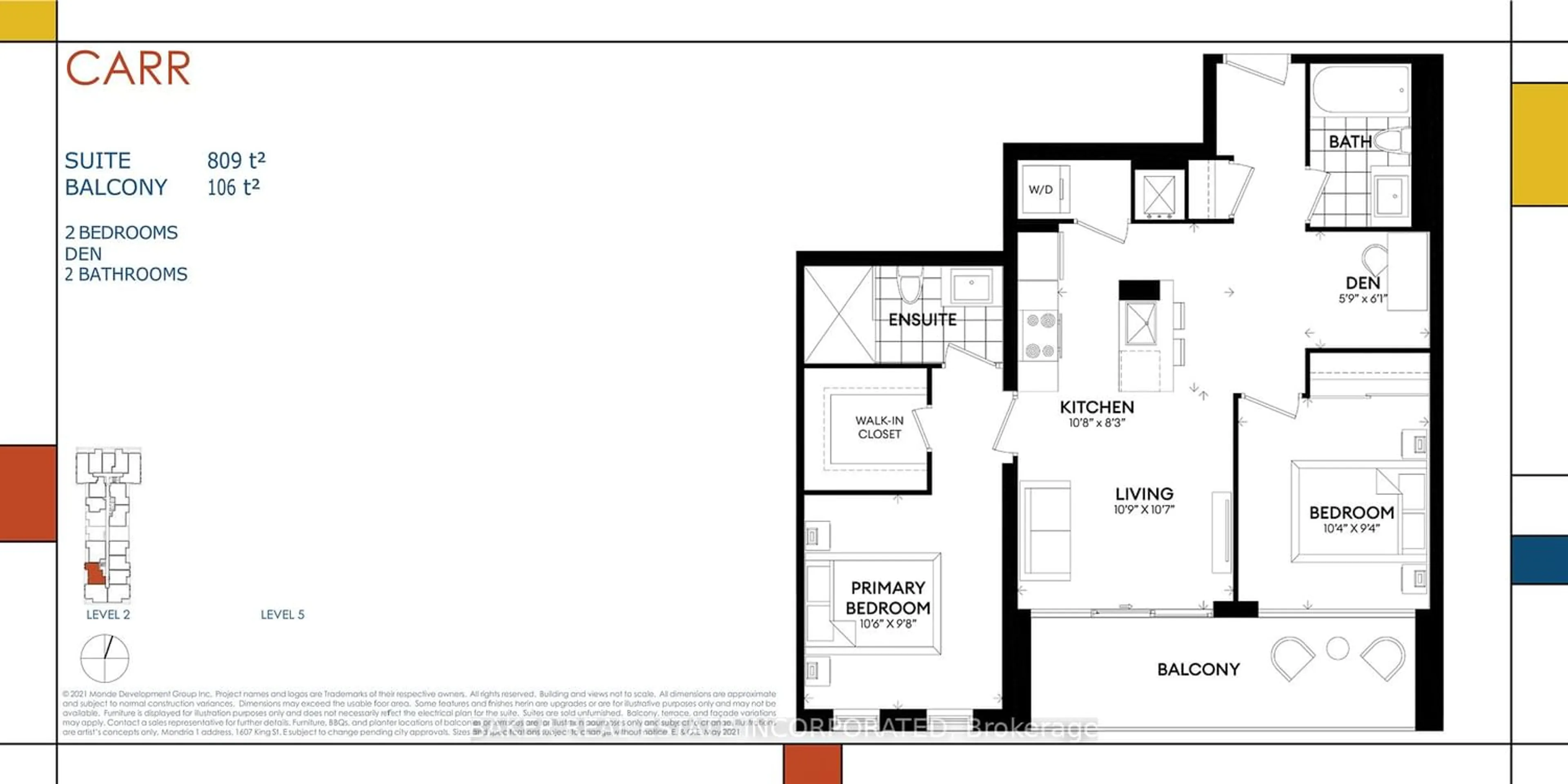 Floor plan for 1607 King St #207, Clarington Ontario L1E 2R7