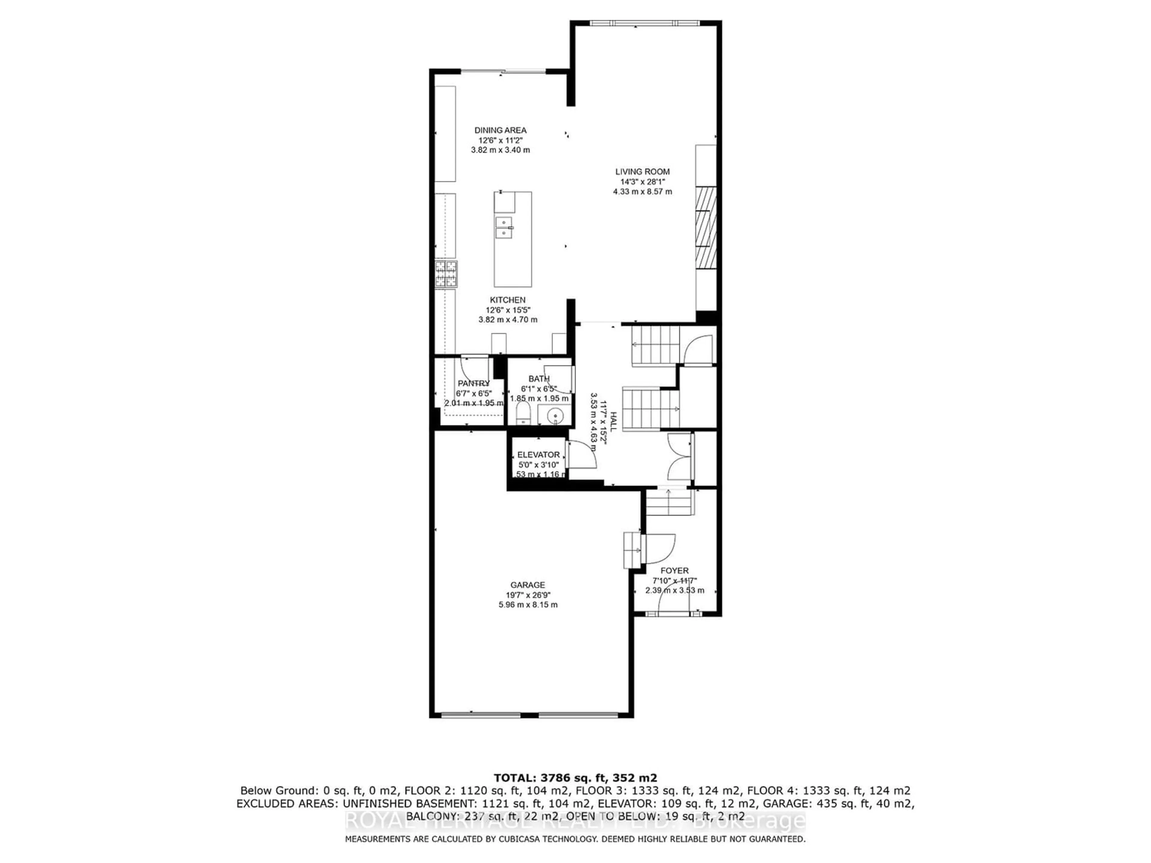 Floor plan for Lot 8 Inverlynn Way, Whitby Ontario L1N 2S6