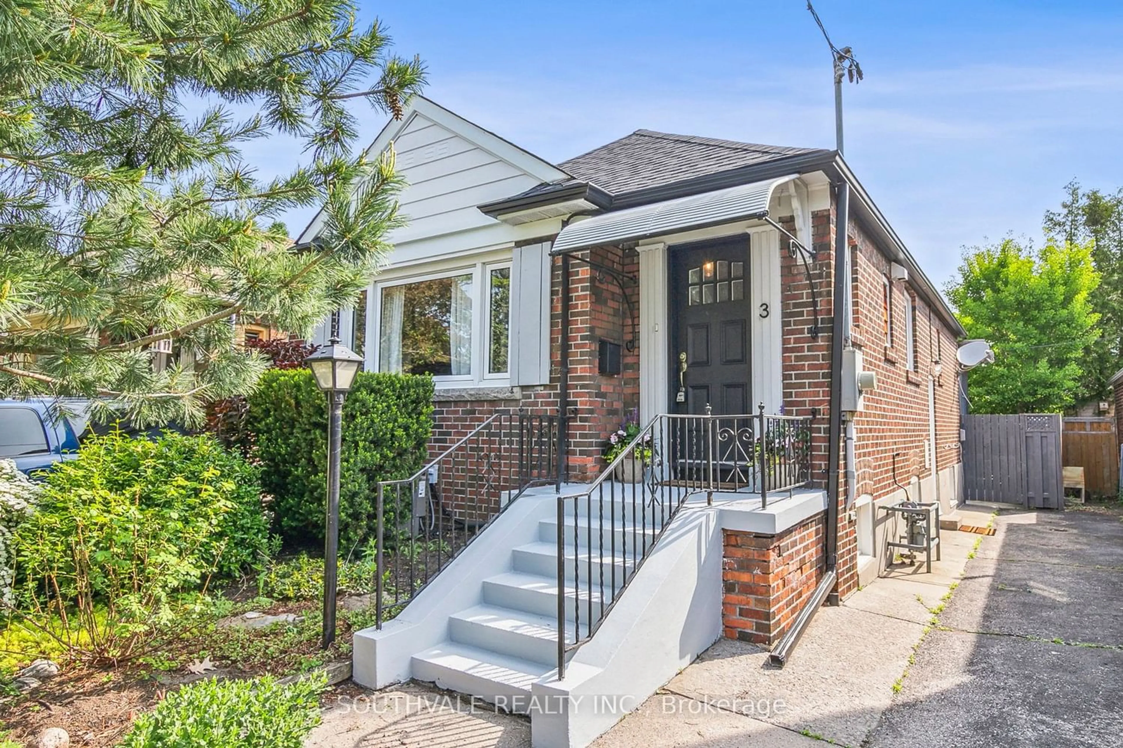 Home with brick exterior material for 3 Barfield Ave, Toronto Ontario M4J 4N4