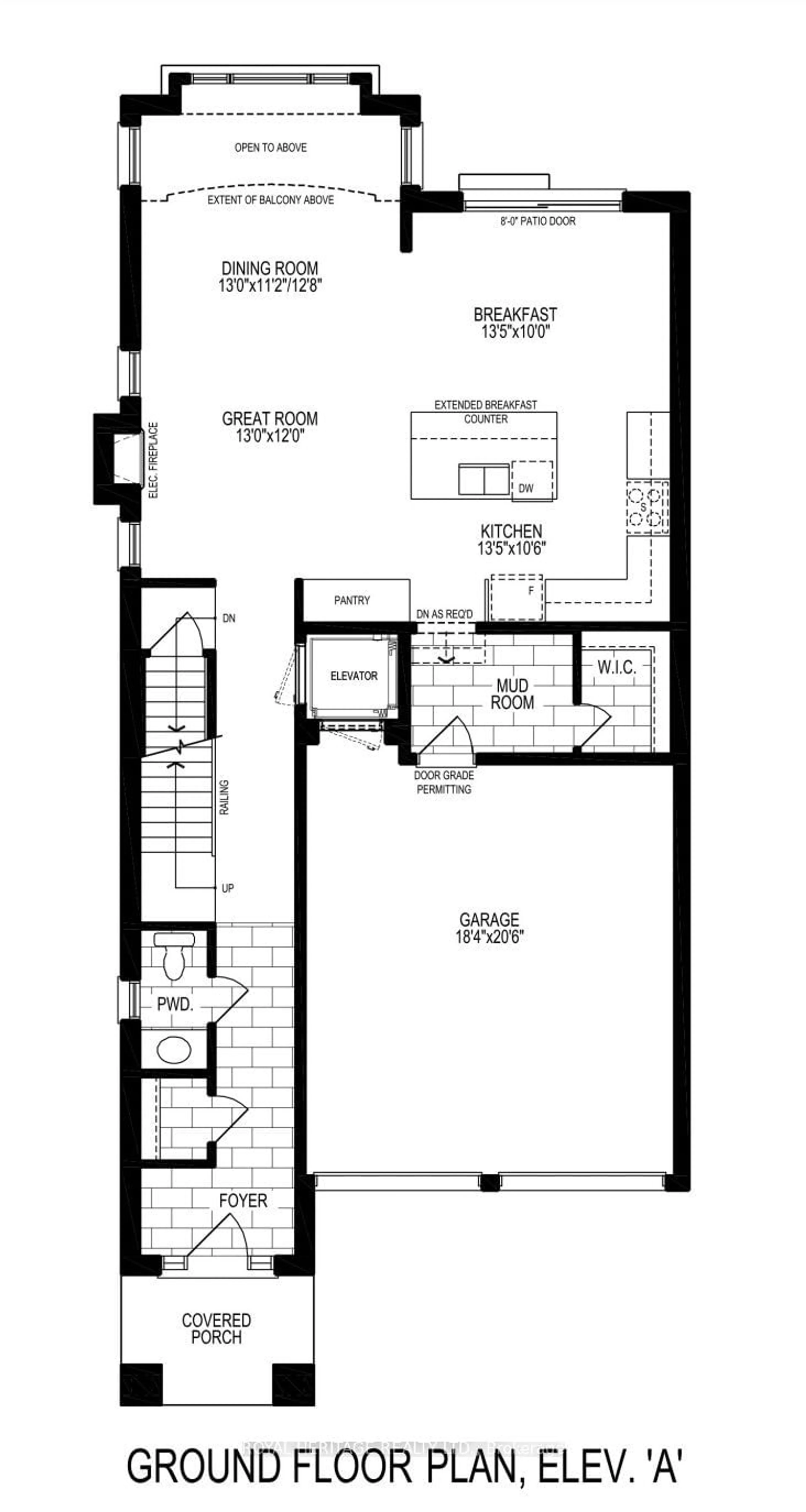 Floor plan for Lot 13 Inverlynn Way, Whitby Ontario L1N 2S6