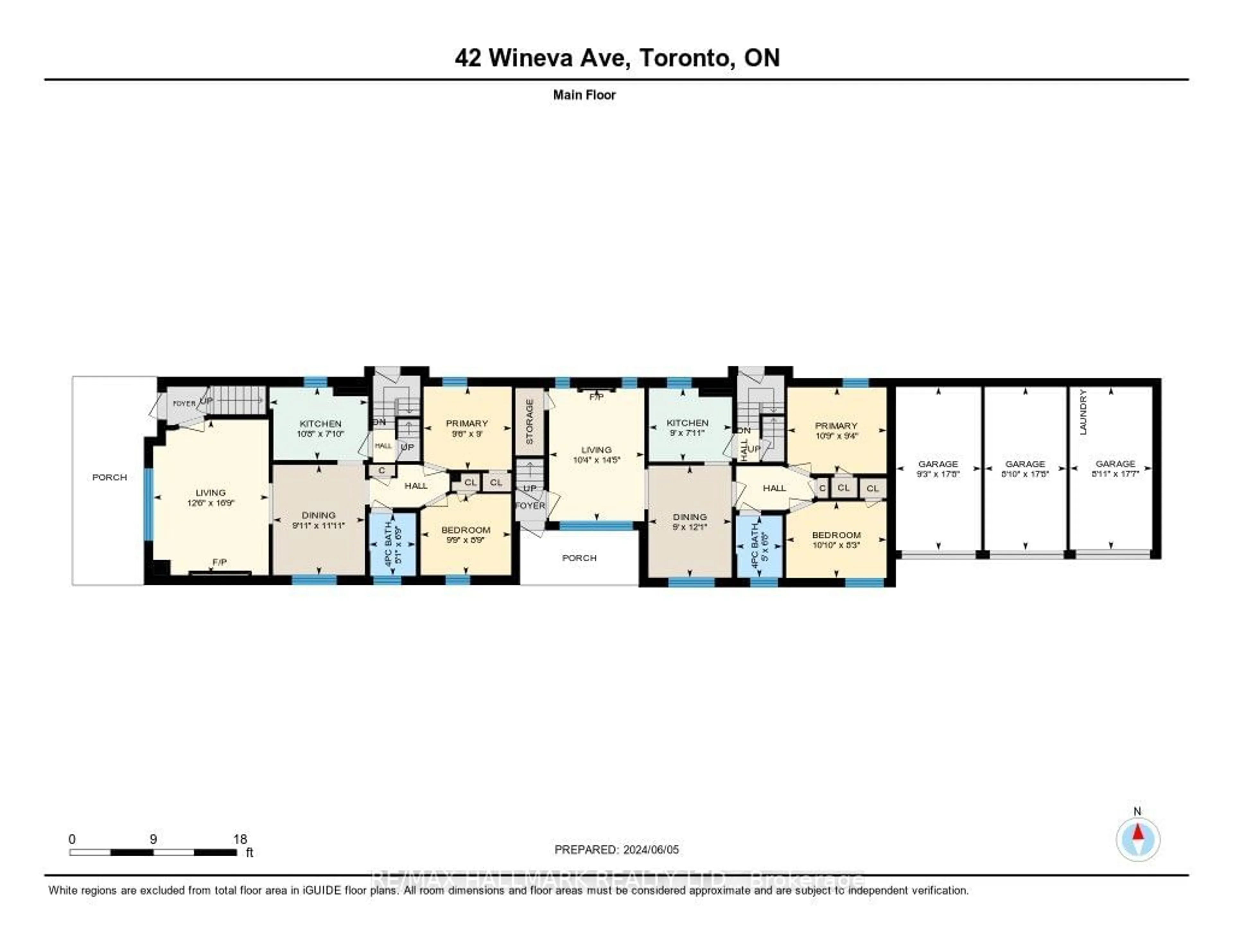 Floor plan for 42 Wineva Ave, Toronto Ontario M4E 2S9