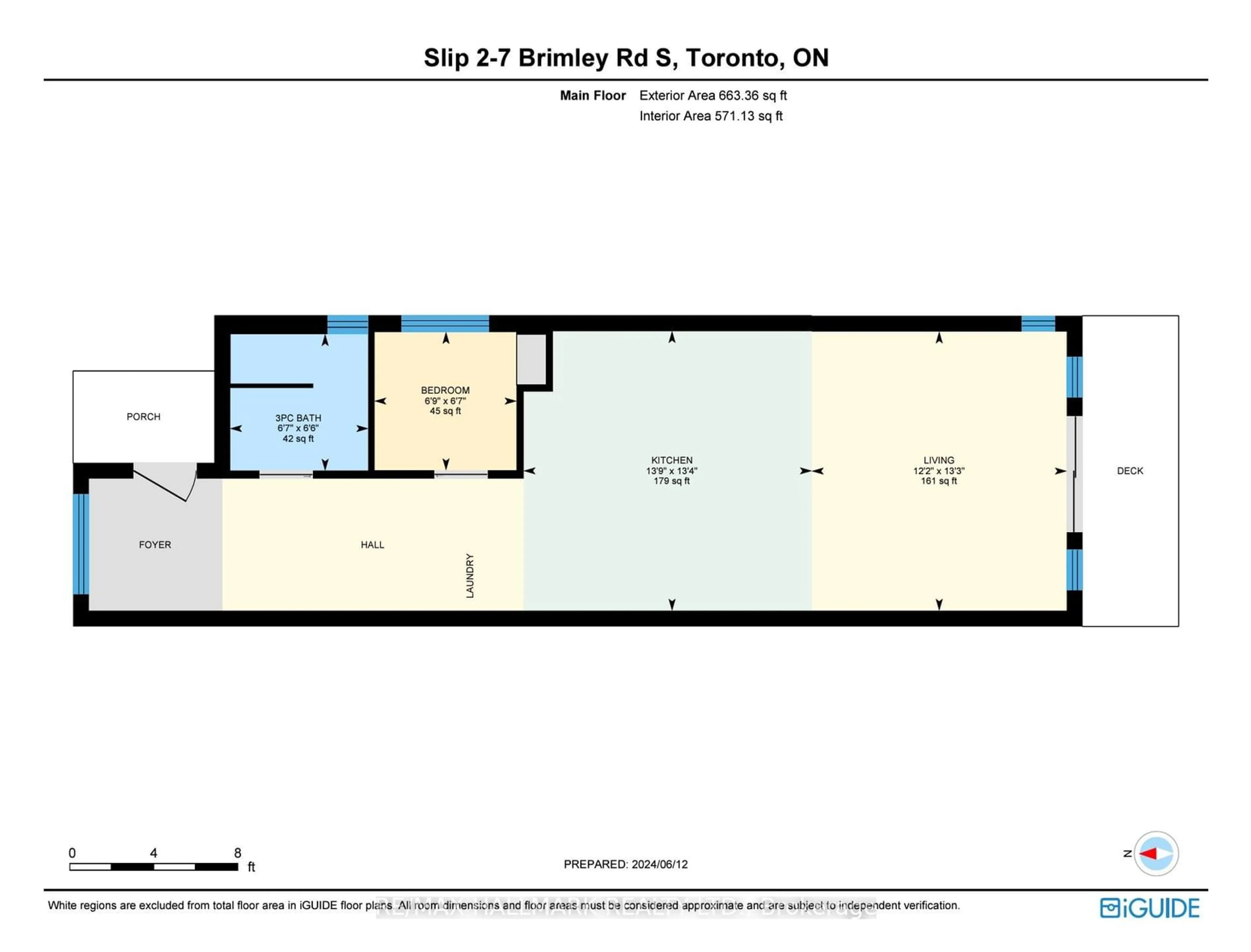 Floor plan for 7 Brimley Rd #2, Toronto Ontario M1M 3W3